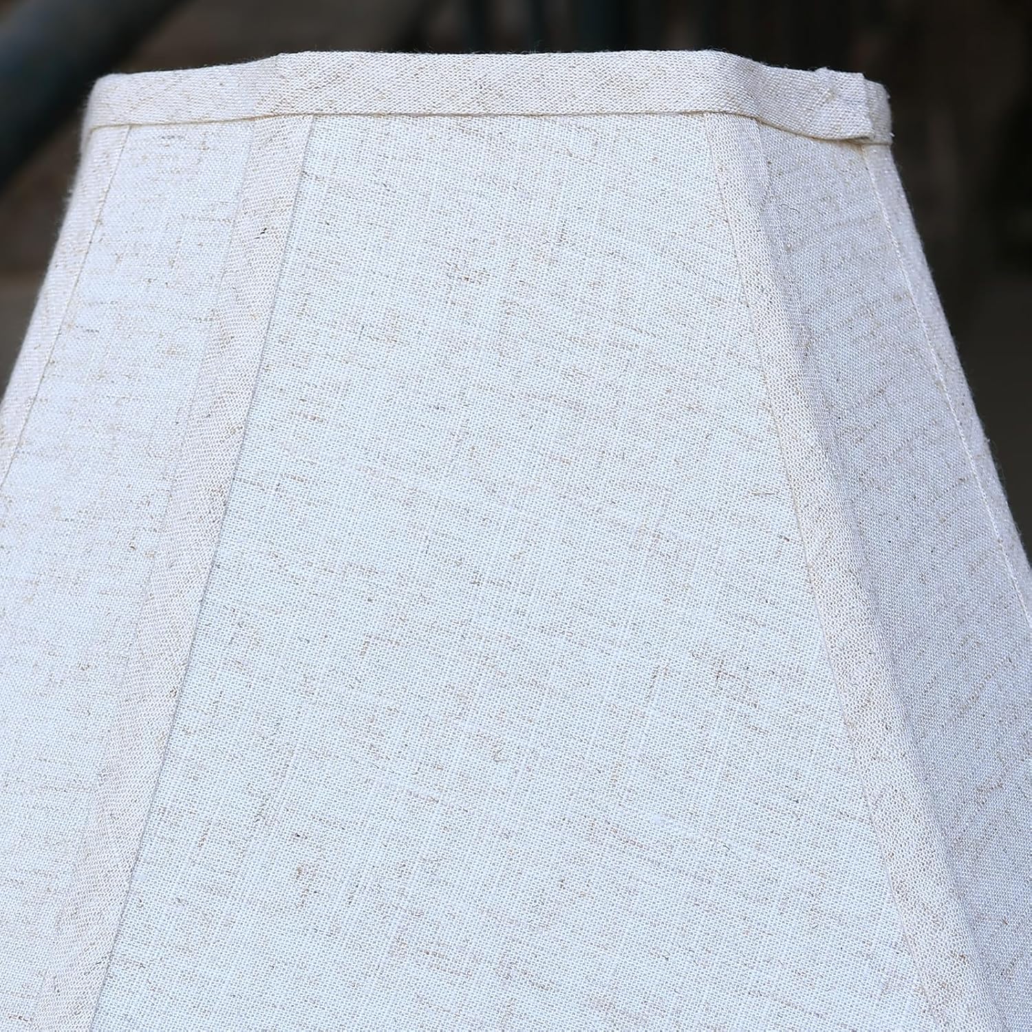 TOOTOO STAR Bell Lamp Shades, 6.5"x13"x10.5"(Spider) Rectangle Modern Lampshade for Table and Floor Lamps, Fabric Linen Hand Crafted, Assembly Required