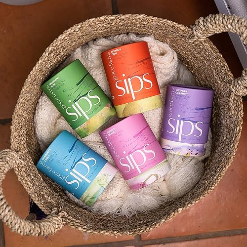 Miniatura 7 de Grace Farms Té de hierbas de rosas de menta verde orgánico (16 sobres de primera calidad sin plástico), naturalmente dulce, alivia el estrés y sin