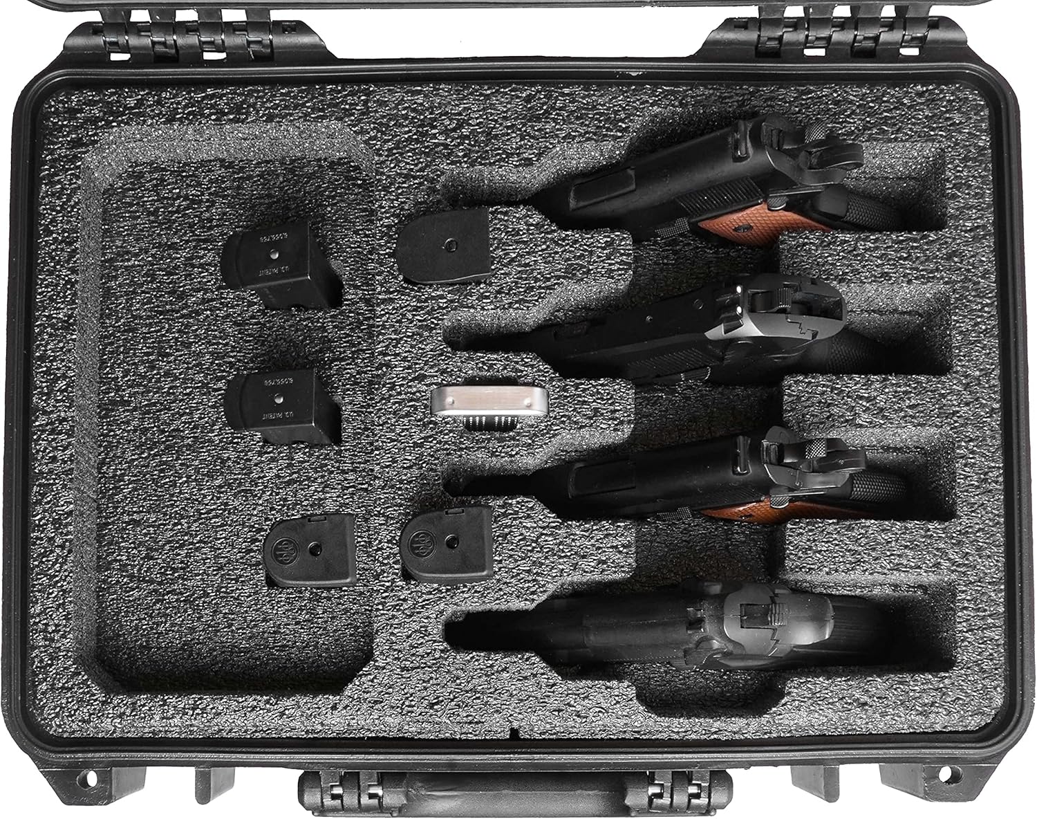 Case Club 4 Revolver Pre-Cut Waterproof Case with Silica Gel to Help Prevent Gun Rust