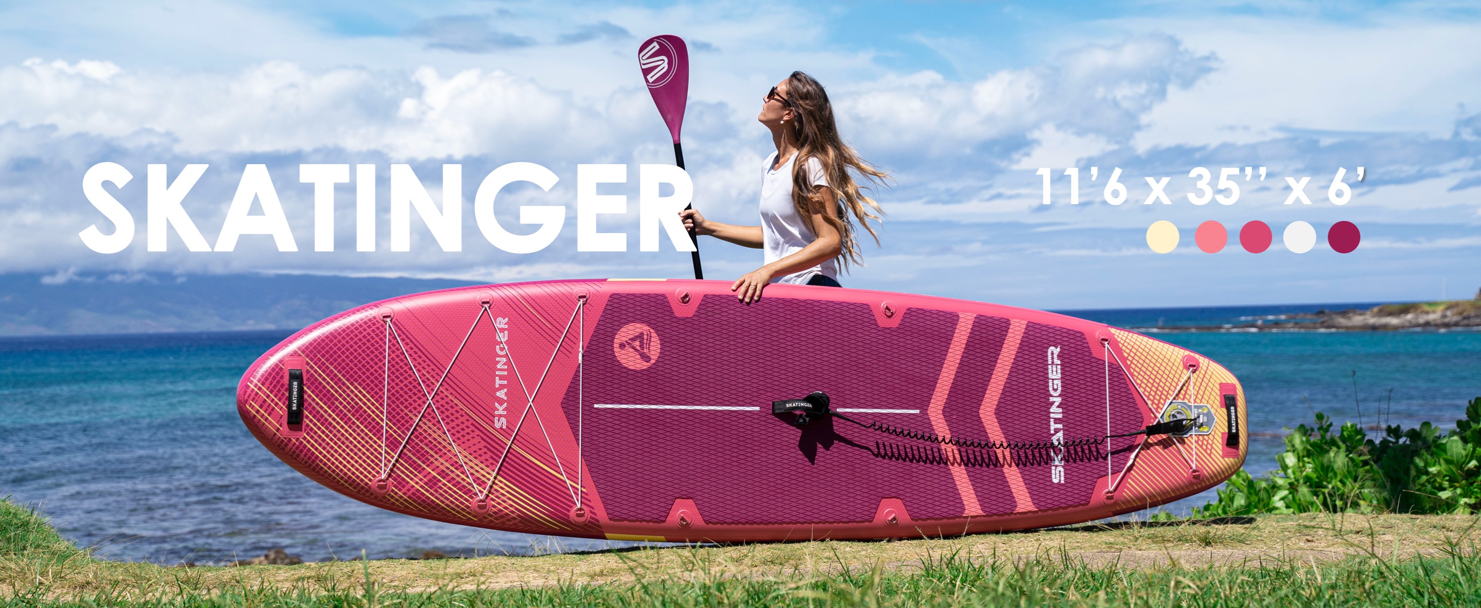 FunWater Planche à Pagaie Gonflable Ultra Légère, Antidérapante Et