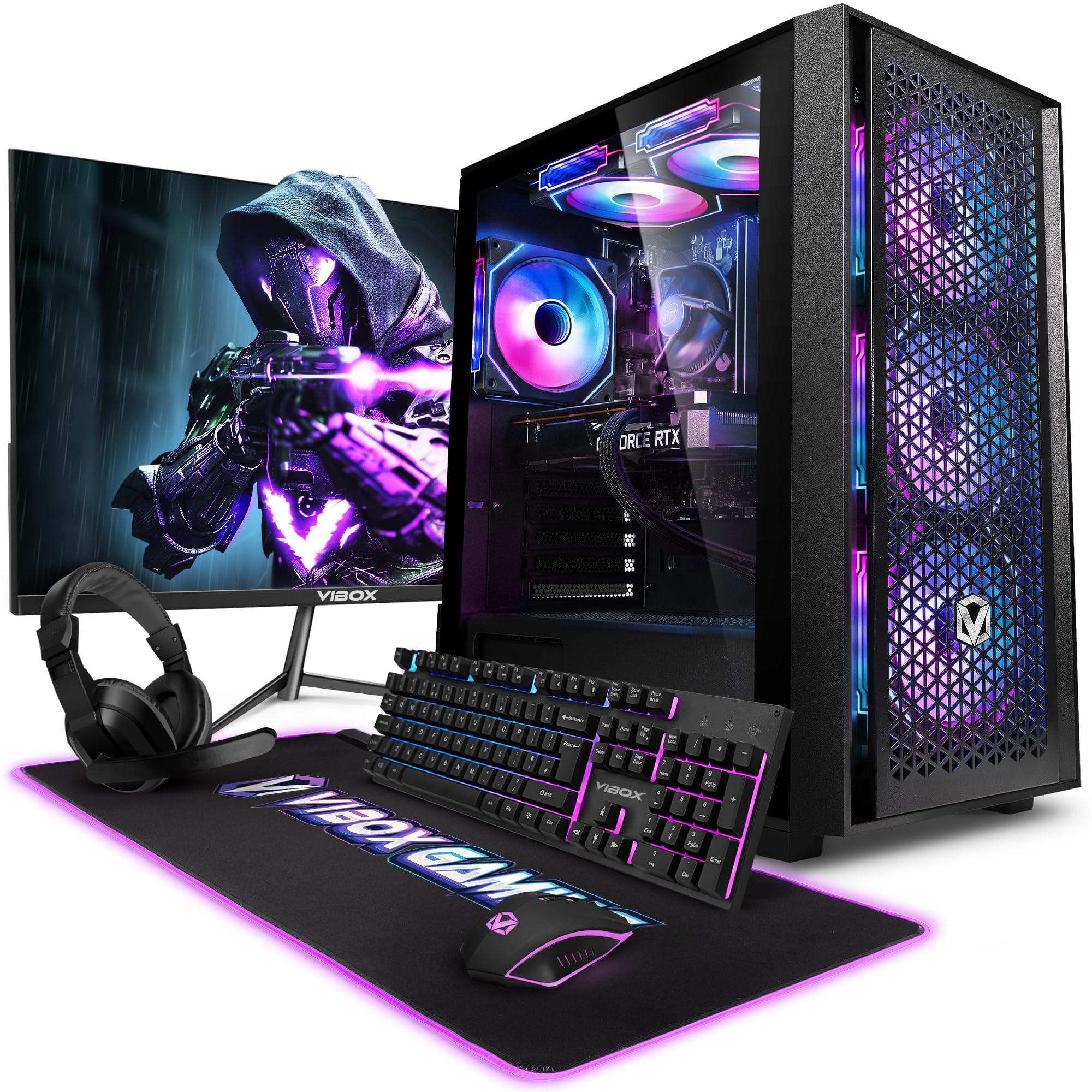 gaming pc bundle intel i5 10400f nvidia rtx 5050 16gb 500gb ssd