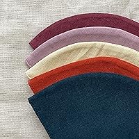 Vista 2 de SHASHE Paquete de 5 cubrebocas de lino y algodón, 3 capas, lavable, reutilizable