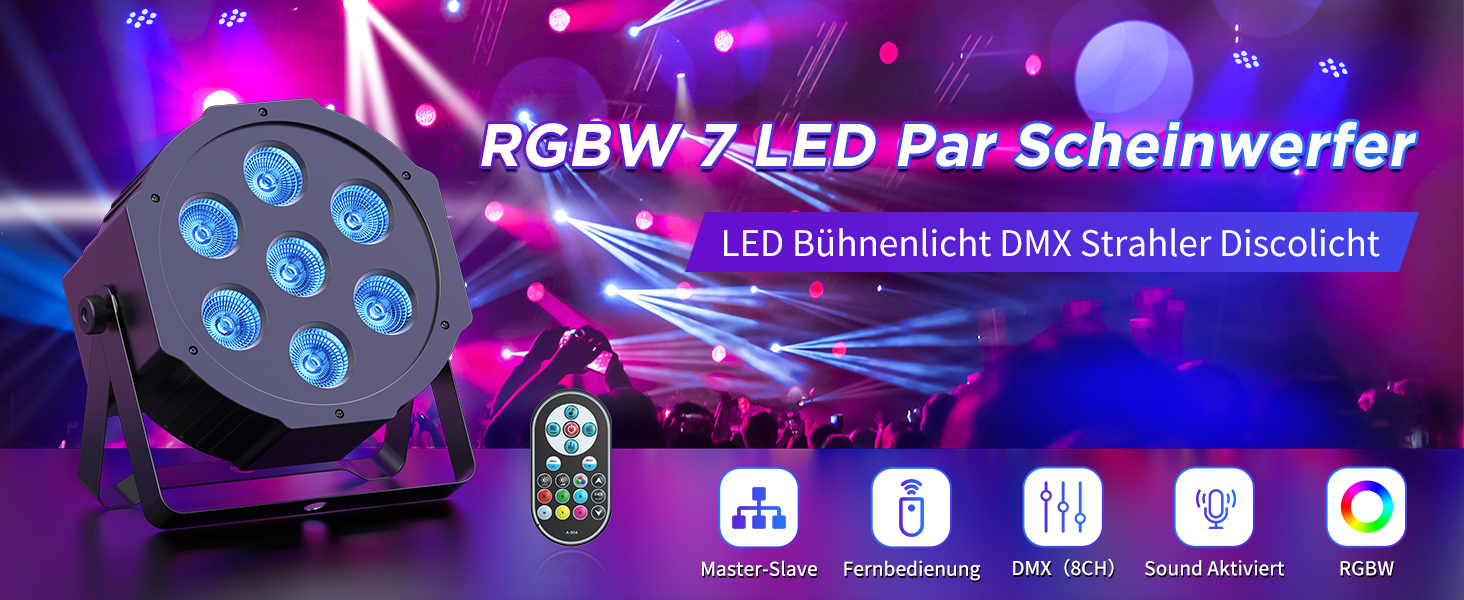 LED Par Koplamp met afstandsbediening podiumverlichting DMX512 RGBW lichteffect partylicht met afstandsbediening voor show bar DJ KTV disco verjaardag party Halloween LED Par Koplamp met afstandsbediening podiumverlichting DMX512 RGBW lichteffect partylicht met afstandsbediening voor show bar DJ KTV disco verjaardag party Halloween