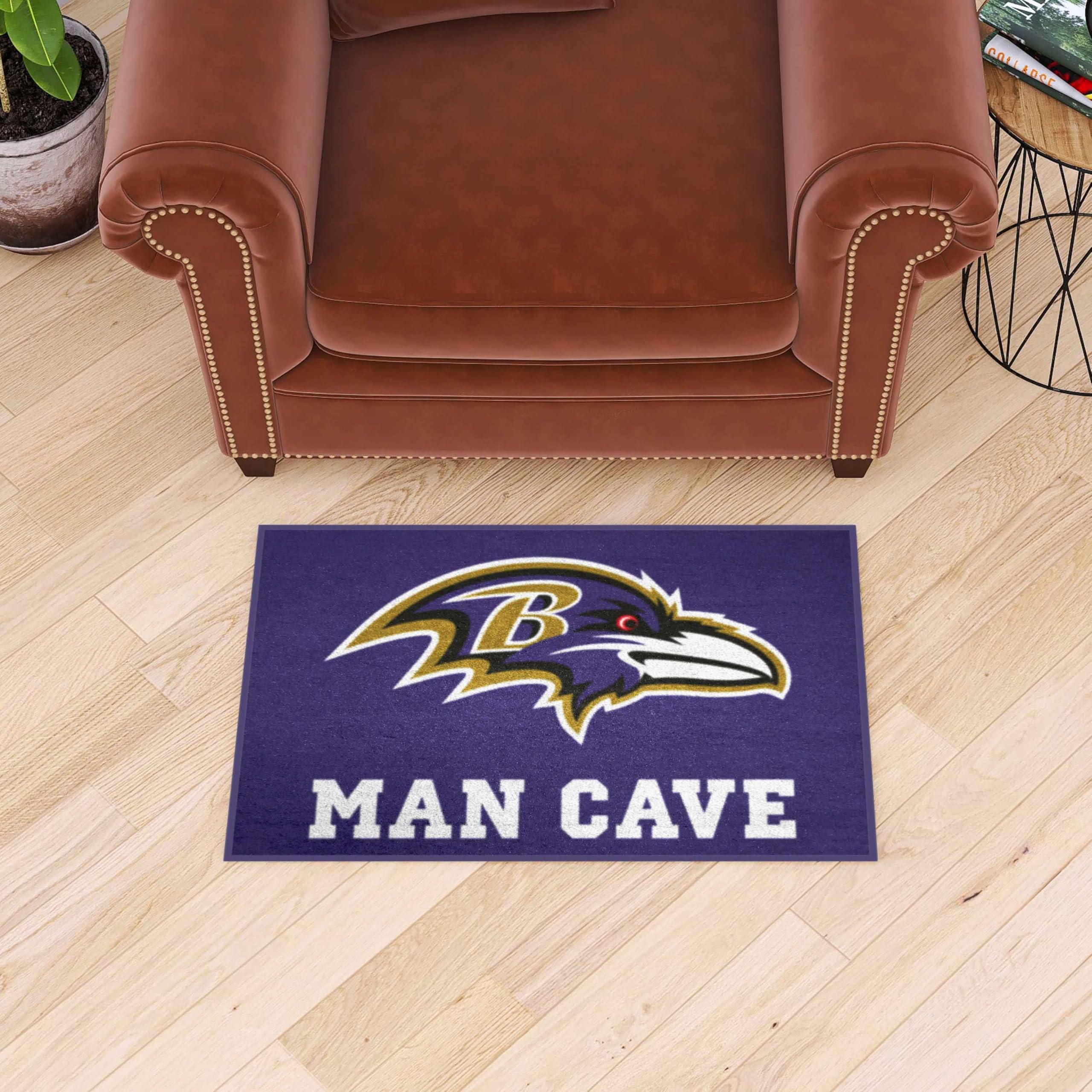 Amazon.com : FANMATS 14269 NFL - Baltimore Ravens Man Cave Starter