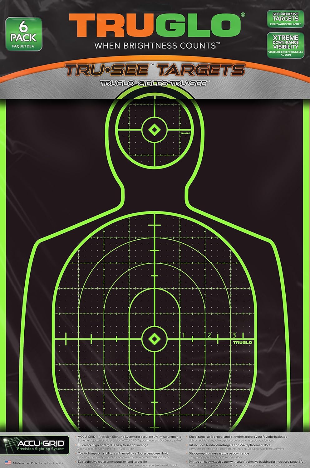 Truglo Handgun Paper Shooting Targets, 12" x 18"