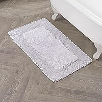 Vista 37 de Laura Ashley Ruffle tapete para baño de algodón de 17 x 24 pulgadas
