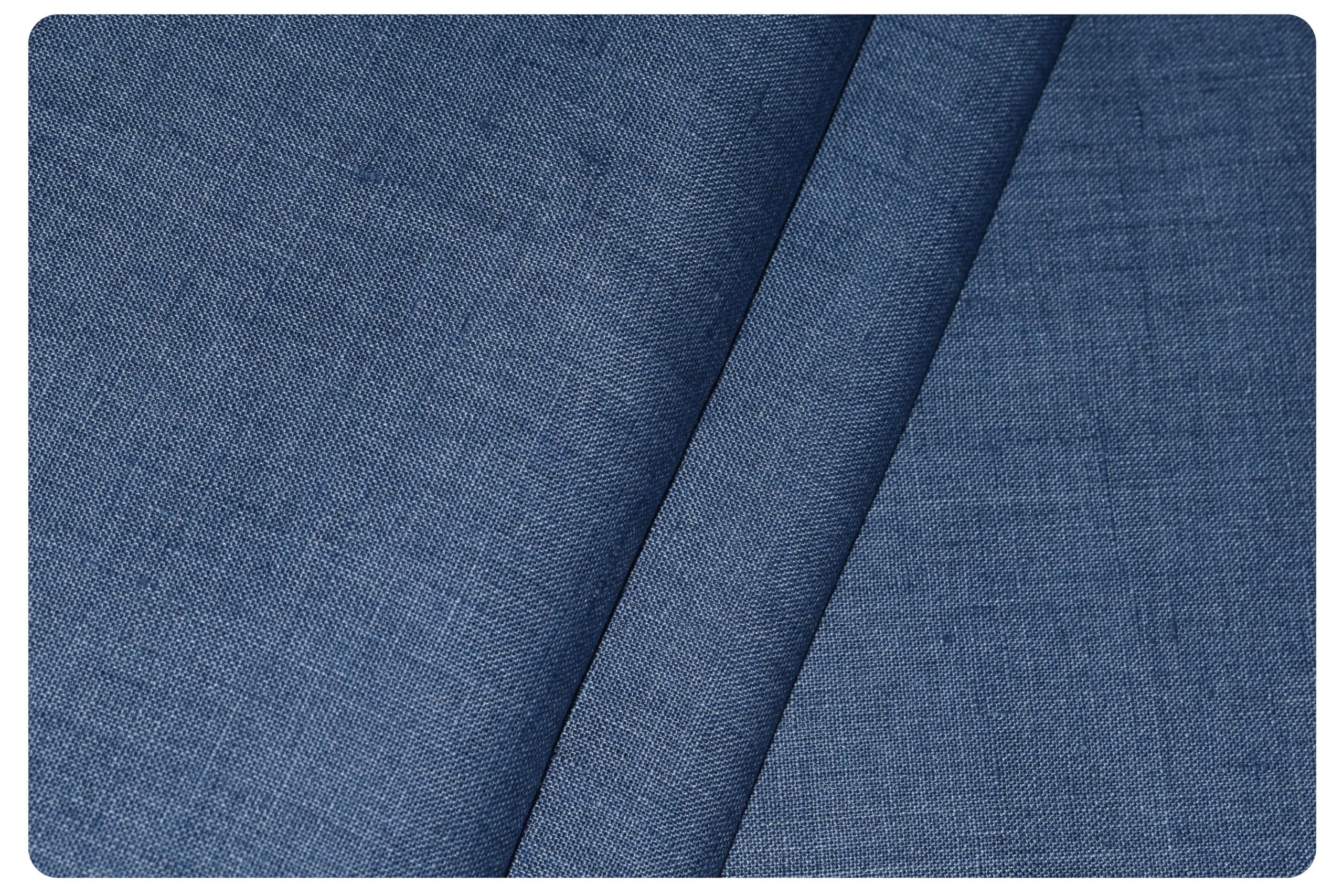 arvind Men's Pure Linen Solid 1.60 Mtr Unstitched Shirt Fabric (LE60A5)-picture-27
