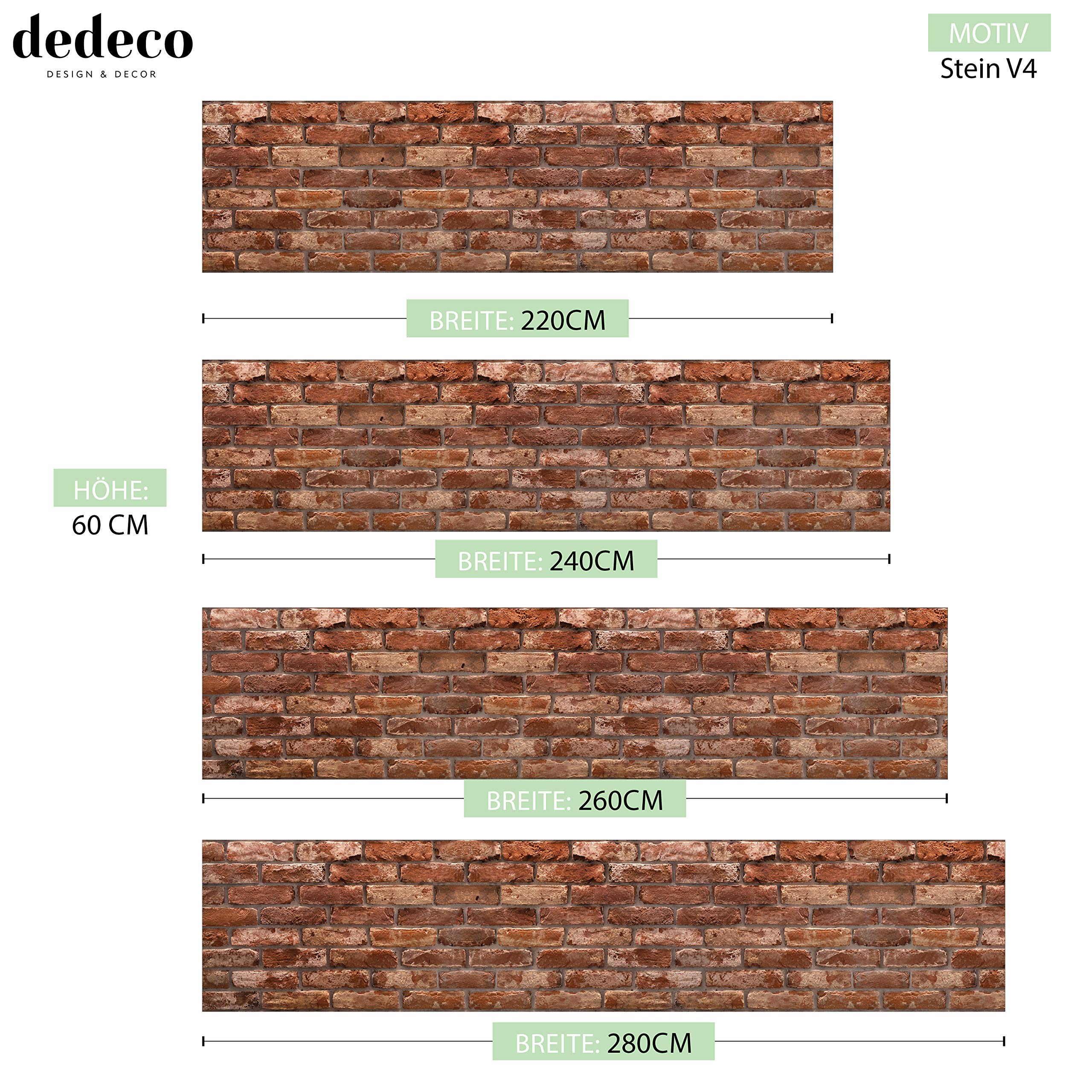 Dedeco Küchenrückwand Motiv Marmor V5, 280 X 60 Cm - 5mm Hartschaum PVC, Wasserfest, UV-lackiert, Einfach Zu Kleben