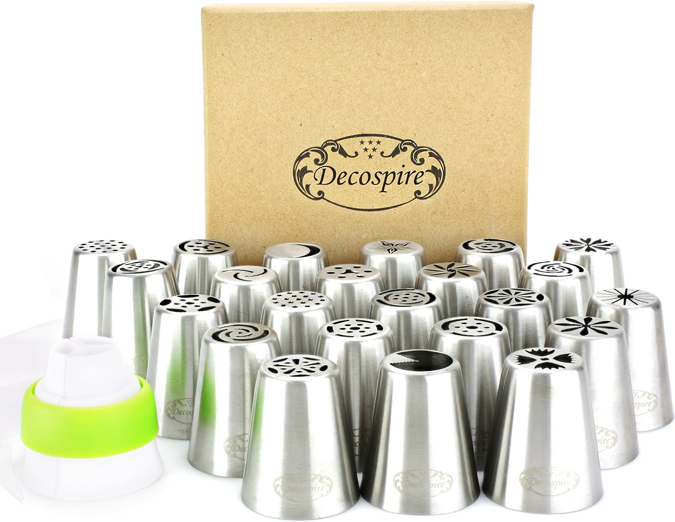 Decospire 32 pcs Professional Cake Decorating Icing Tips
