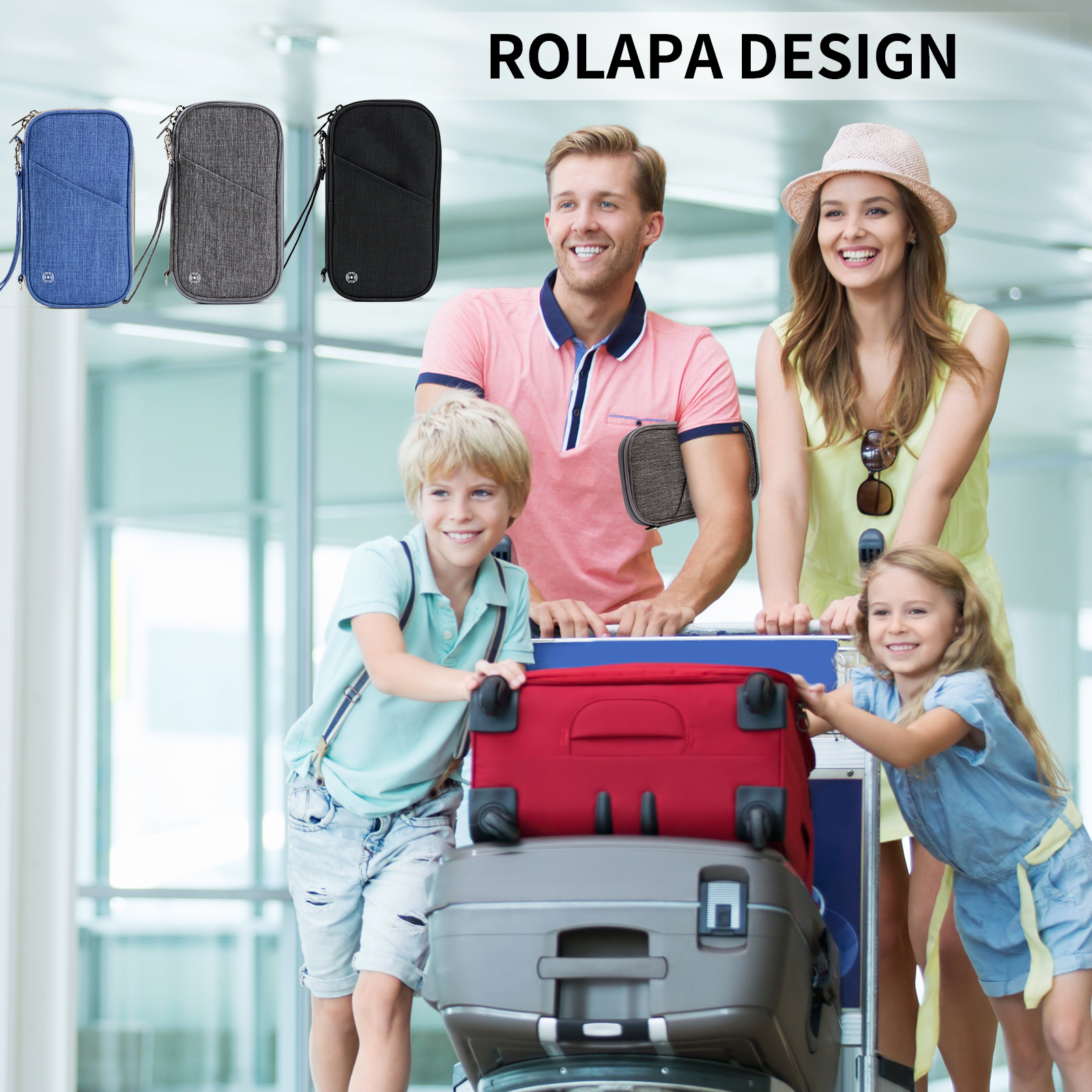 Amazon.com | Passport Wallet, RFID Passport Holder with Vaccine