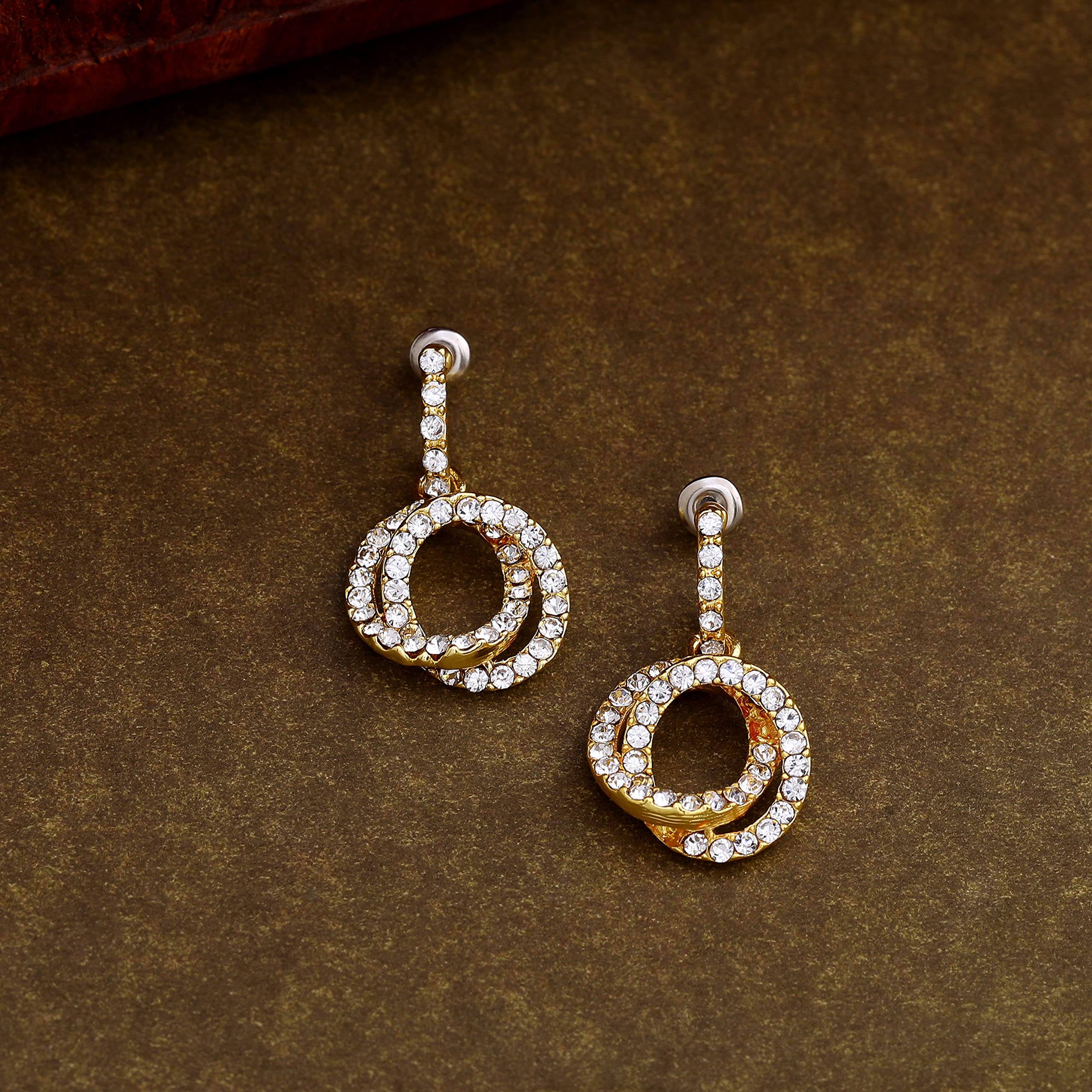 Gehena By - Tone Hoola hoop Dangle Earrings