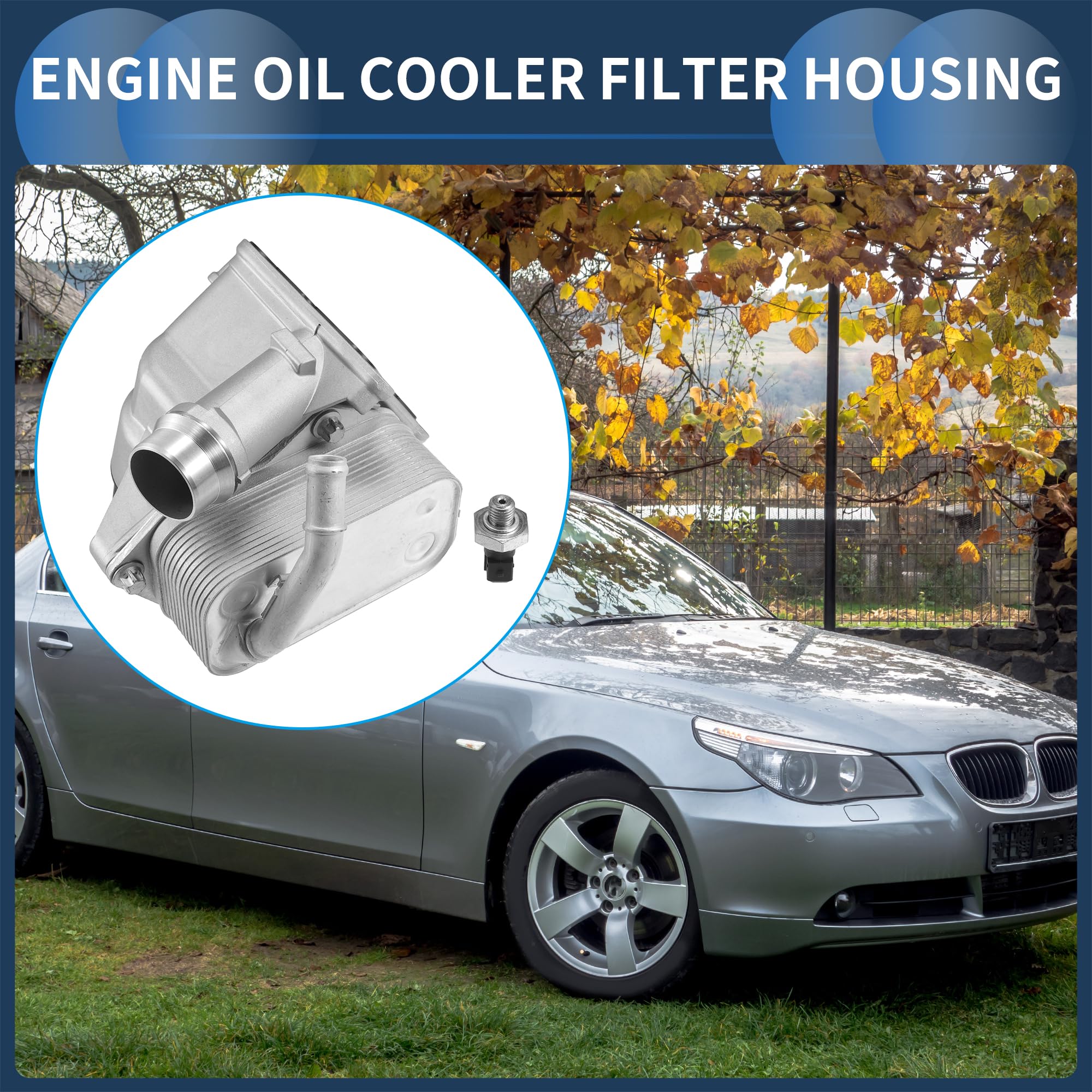 Unique Bargains Engine Oil Cooler Oil Filter Housing Adapter Assembly With Sensors No 11428642289 For Bmw 128i 1 Set Dbd05331 8a4b 4d84 Abec 7569ed586cd4.88fc077c27582f6a19ca442637514234
