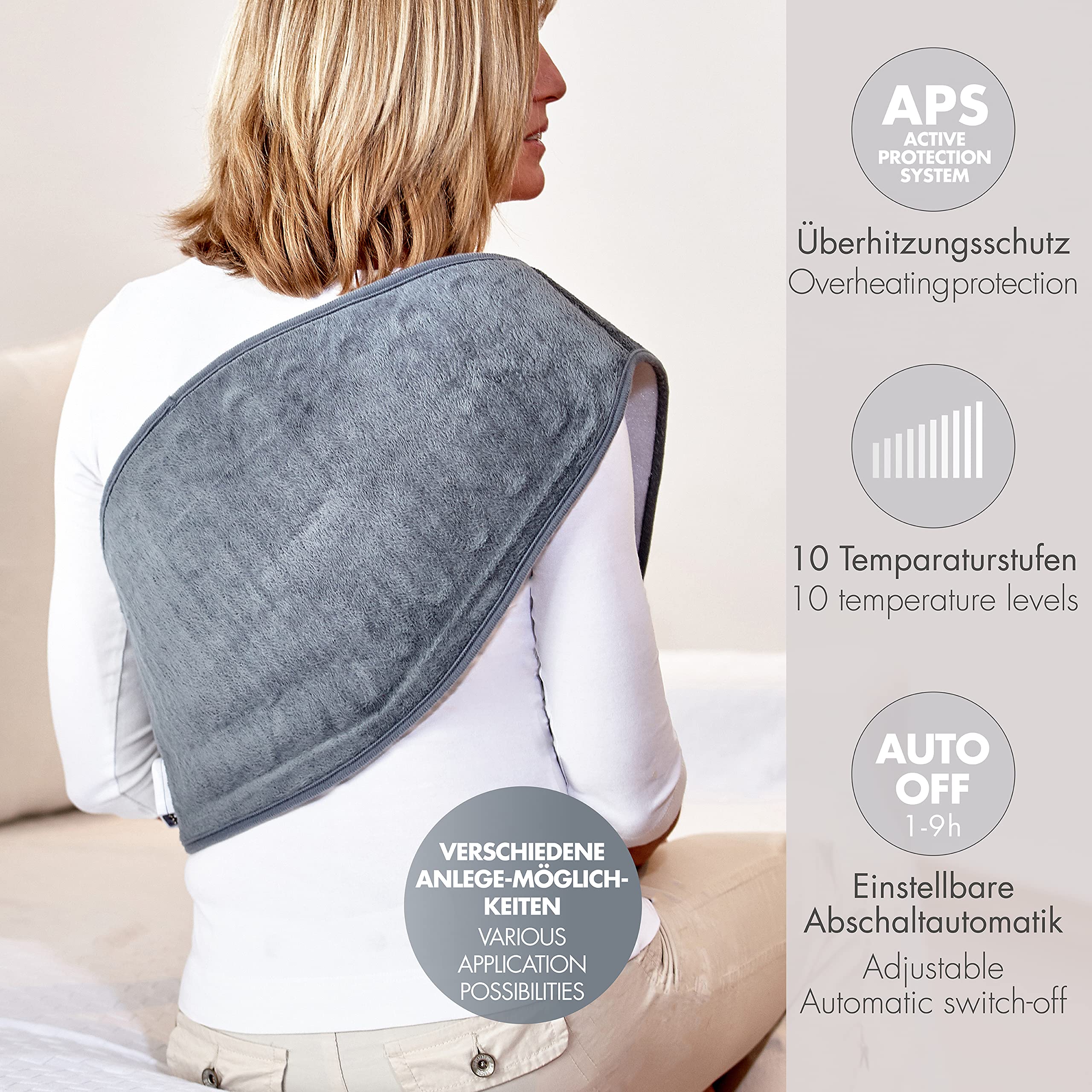 Promed HGP-1.7 Ceinture Thermique Automatique Pour Dos et Reins Avec 10 Niveaux de Température