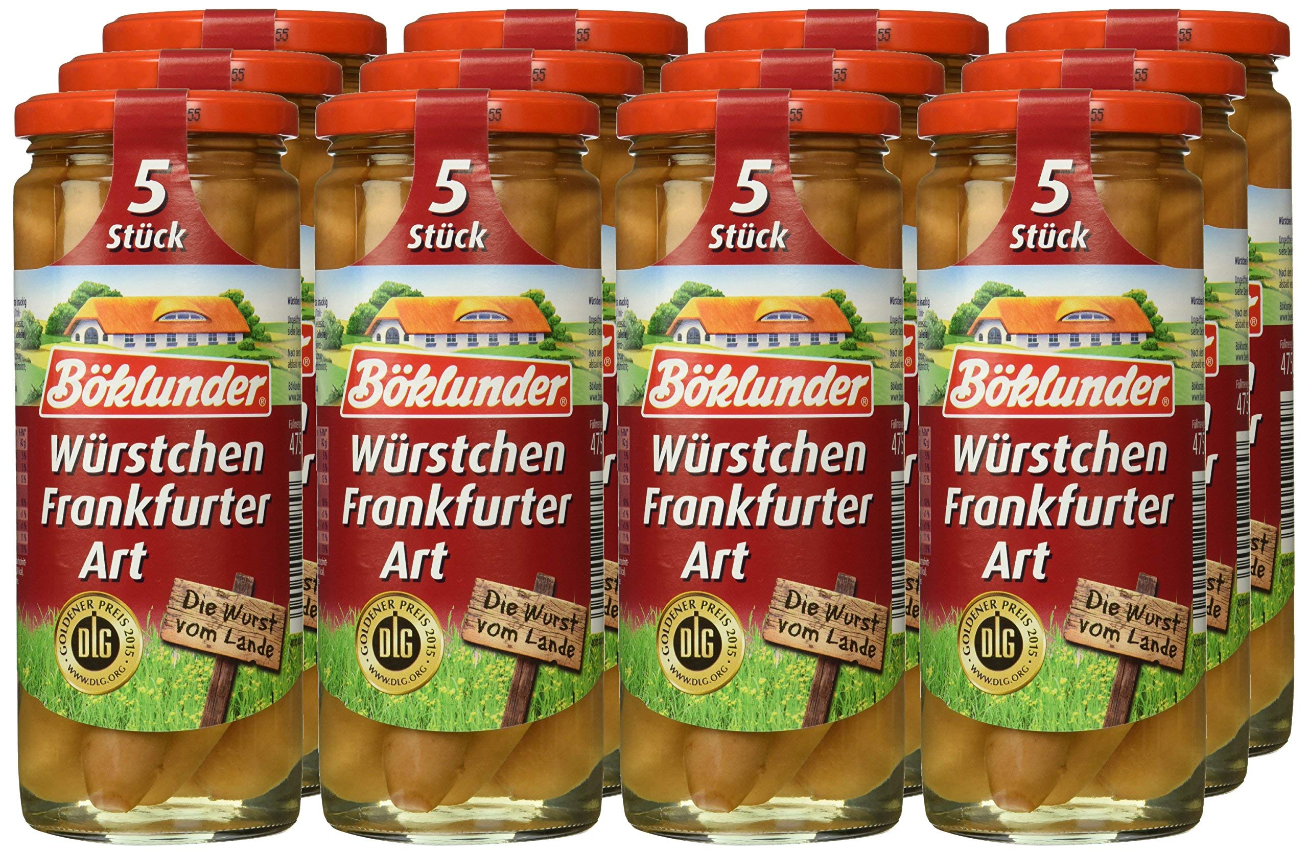Böklunder Würstchen Frankfurter Art, confezione da 12 (12 x 210 g)