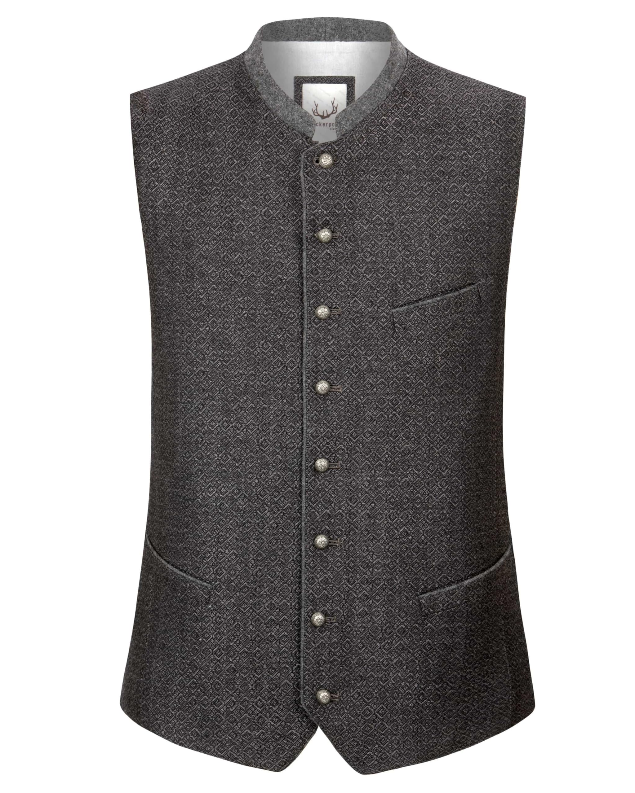 Stockerpoint Herren Trachtenweste Pino I Größen 44-60 I Traditionelle & hochwertige Weste mit verstellbarem Riegel I Perfekt für Trachten & Festlichkeiten