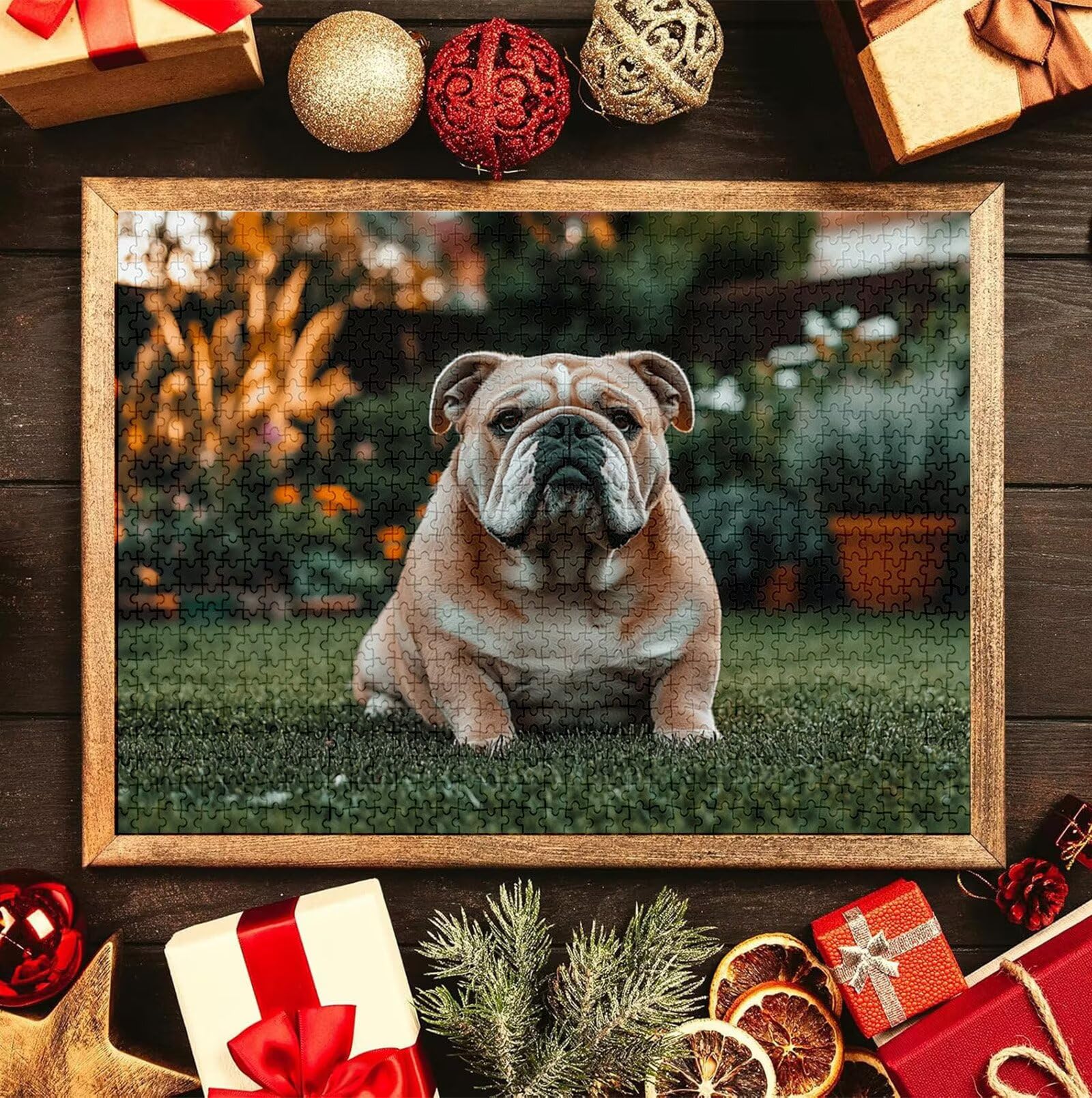 Puzzle Personalizado con Foto, Personalizada Rompecabezas Personalizado Diseña tu Logo Foto o Texto, Personalizado Navidad Halloween San Valentín Parejas Niños Familia Amigos h-4301