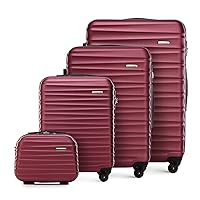WITTCHEN set di 4 valigie con custodia per cosmetici trolley bagaglio a mano ABS 4