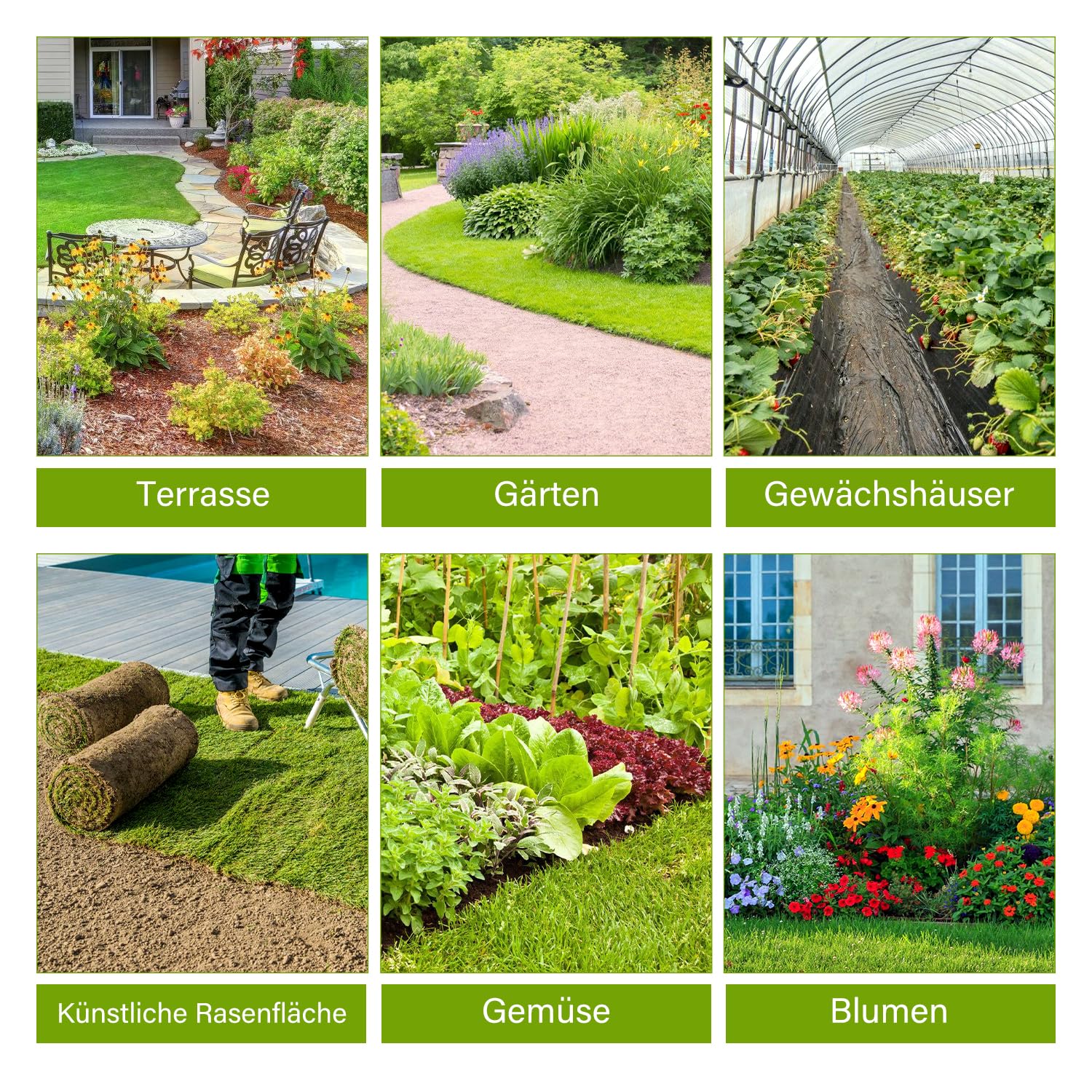 2er Unkrautvlies 100g/m² Gartenvlies,100 * 10000cm, Bodengewebe Wasserdurchlässig,Unkrautfolie Reißfest und UV-Stabilisierung,für Garten