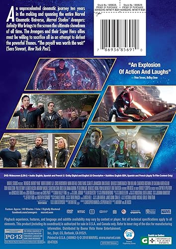 Miniatura 2 de New Avengers Infinity War DVD2018 New Action Adventure