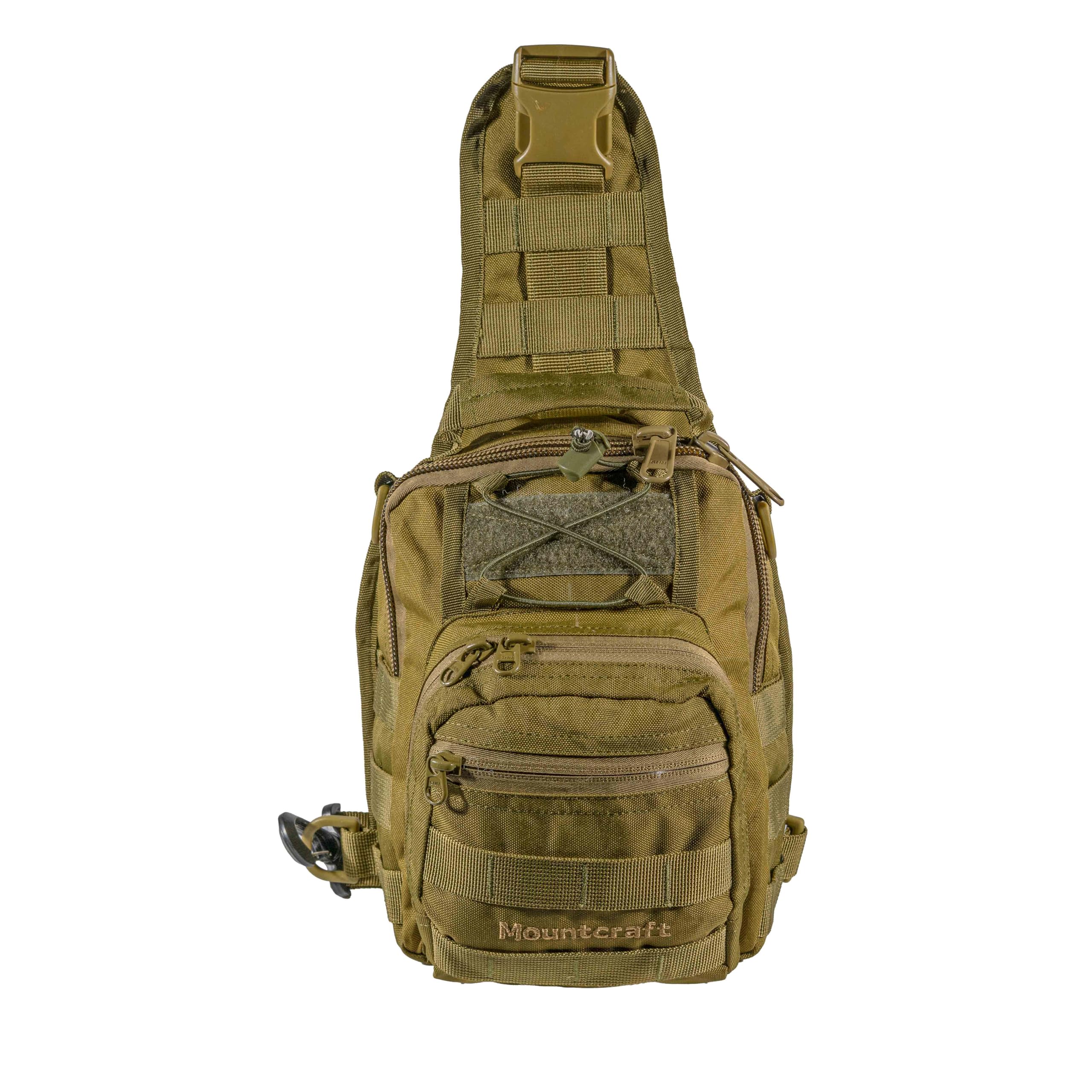 mountcraft Mount Craft Tactical Sling Bag - Military Shoulder Backpack for Men & Women - Chest Pack for Trekking, Camping & Daily Use - Compact, Durable & Adjustable (Black)-picture-47