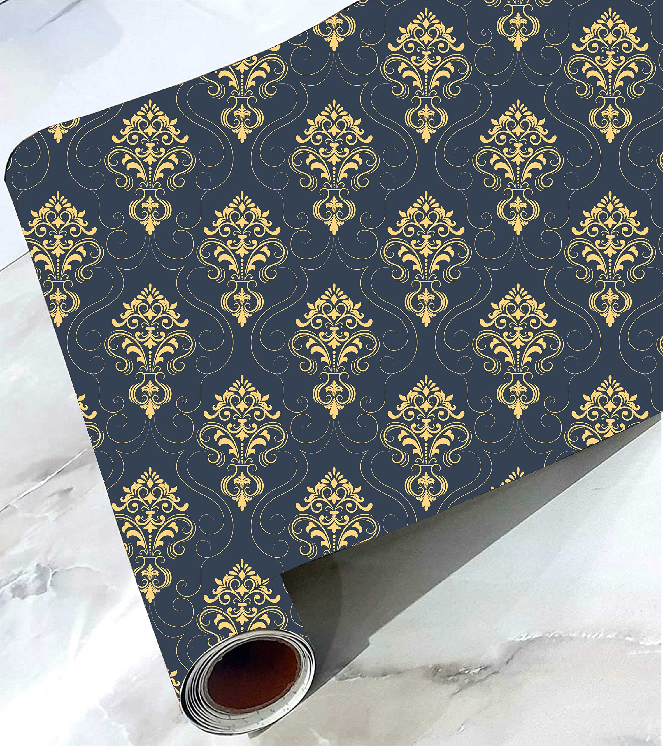 See full amazon price history chart for CABANA HOMES Wall Stickers Botanical DIY Wallpaper (45 x 125 cm, 2 Rolls) (12 sq. ft) Decals Blue Damask Self Adhesive Furniture, Wardrobe, Office CABANA HOMES Wall Stickers Botanical DIY Wallpaper (45 x 125 cm, 2 Rolls) (12 sq. ft) Decals Blue Damask Self Adhesive Furniture, Wardrobe, Office (B09KV3YSD3) Amazon Price History, Amazon Price Tracker