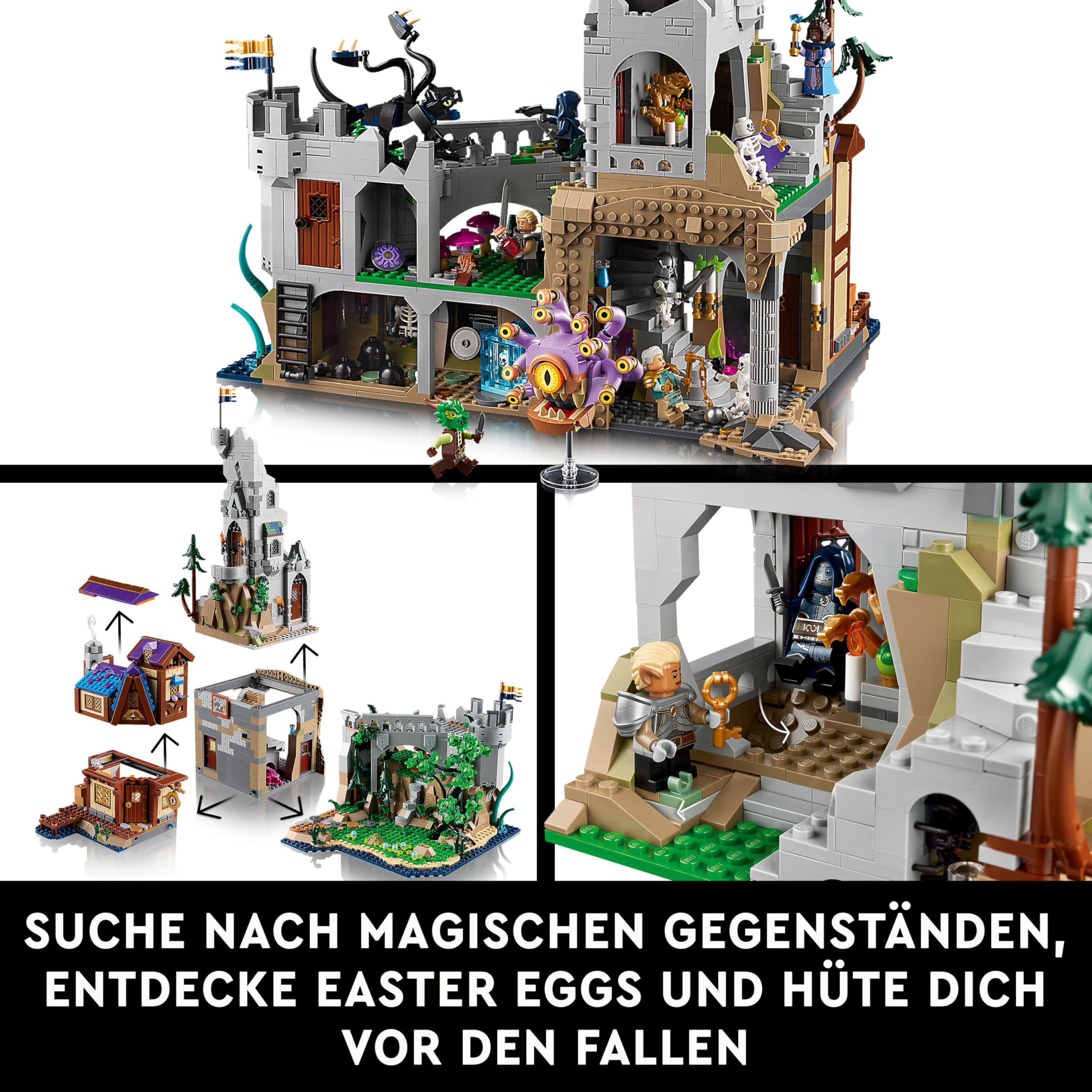 LEGO Ideas Dungeons & Dragons: Die Sage vom Roten Drachen, Bauset für Erwachsene, Dungeons and Dragons Geschenkideen für Fans, Fantasy-Bauset, kreative Aktivität 21348