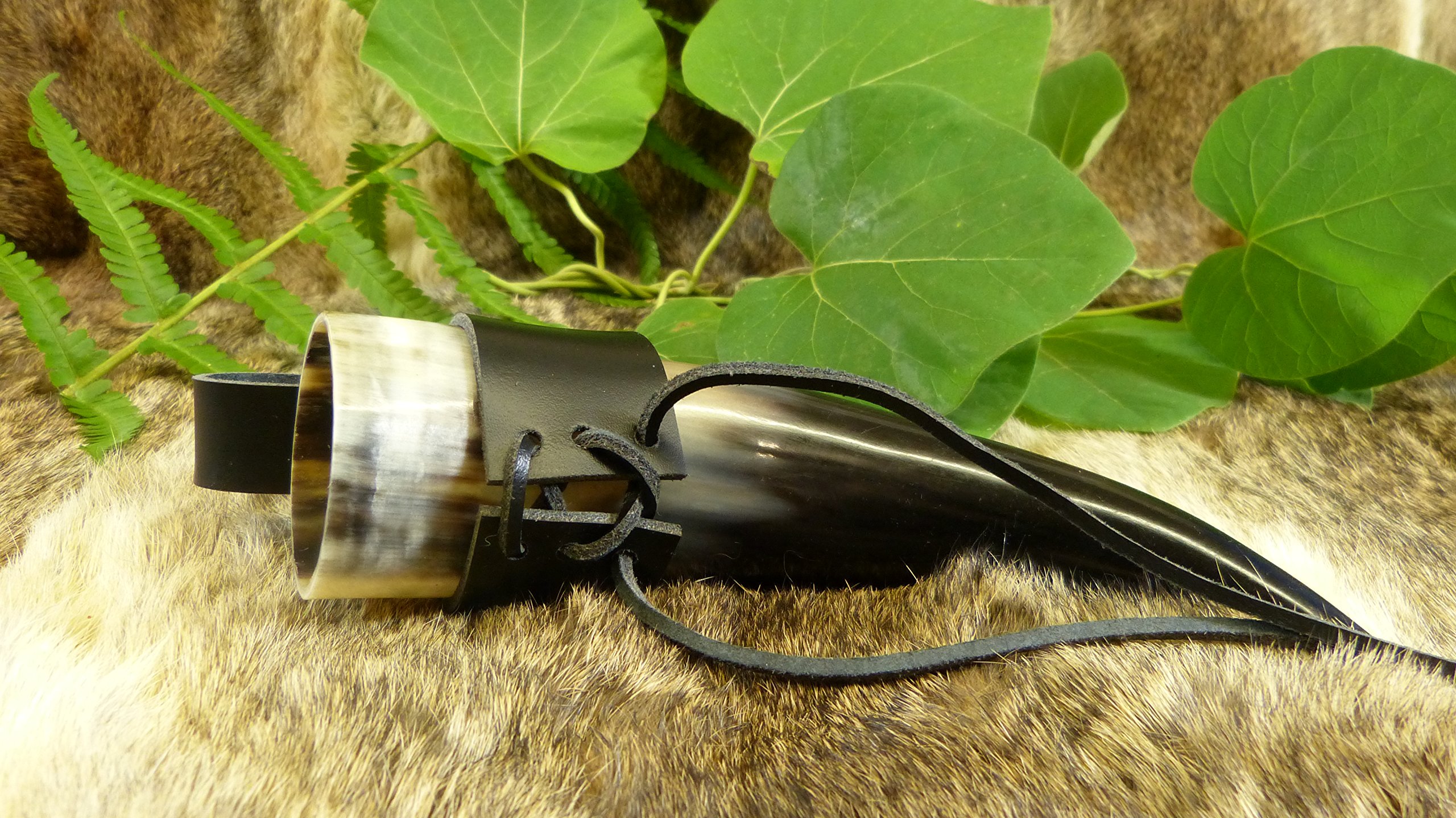 Trinkhorn - Methorn Wasserbüffelhorn, gebürstet - 0,2 Liter Trinkhorn - Methorn Wasserbüffelhorn, gebürstet - 0,2 Liter
