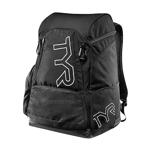 TYR Alliance Backpack - Wet/Dry Athletic Gym and Pool Bag for Men and Women - Separate Wet/Dry Compartments, 45L Capacity, Ergonomic, Water-Resistant - Available in Team Colors
