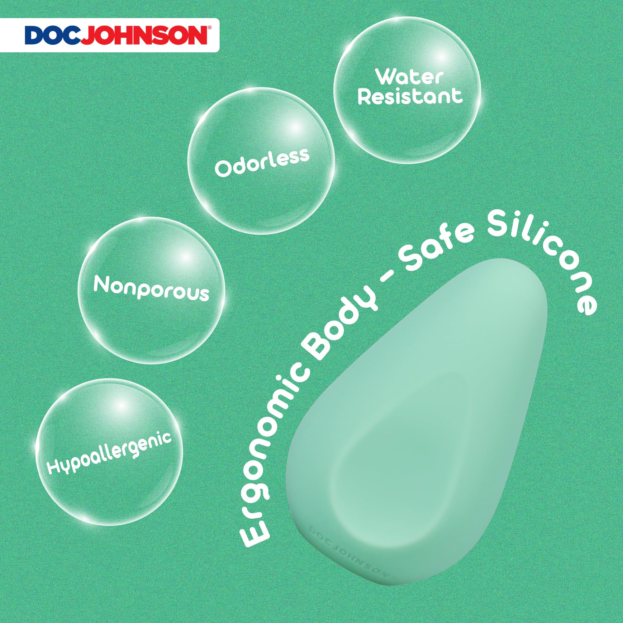 Ritual - Chi - Clitoride in silicone ricaricabile - Vibratore per clitoride in silicone con 10 potenti modelli vibranti - di Doc Johnson