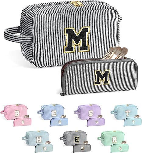 Miniatura 61 de YOOLIFE Regalos para niñas adolescentes – Bolsa de maquillaje con inicial personalizada, regalos de cumpleaños para mujeres, hermana, amiga, hija