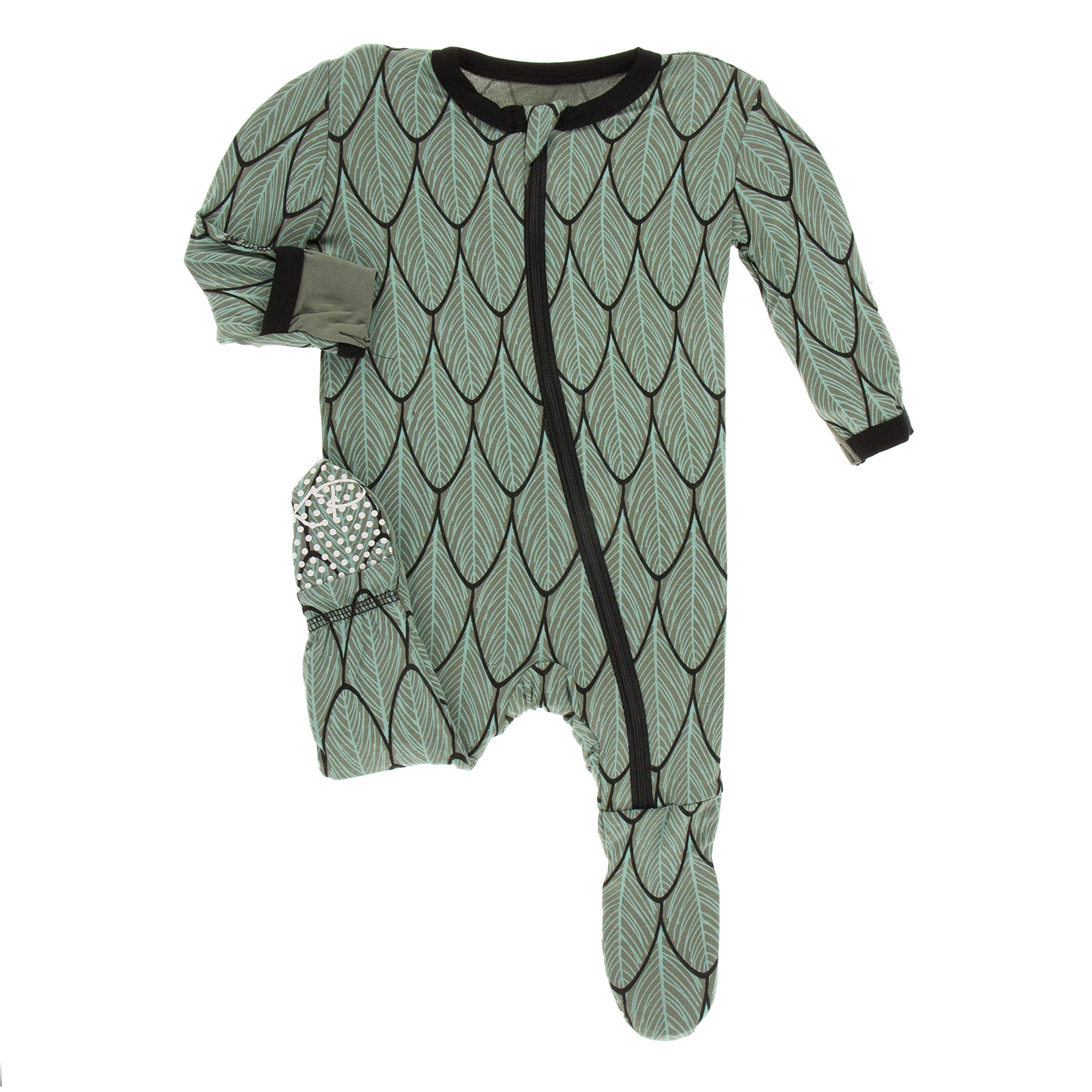 KicKee Pants Little Boys Print Footie with Zipper - Pond Leafy Sea Dragon, 12-18 Months — view 21