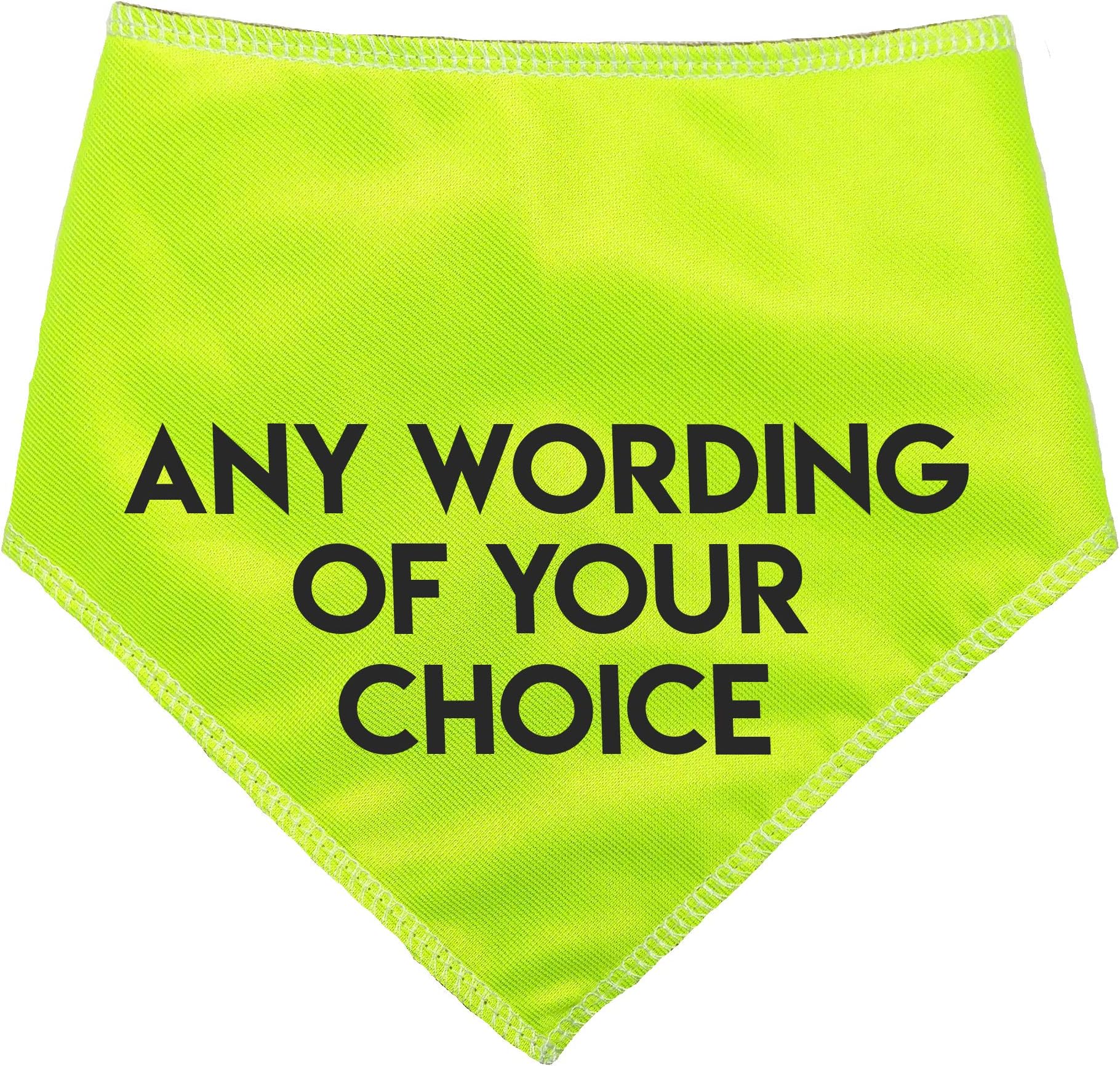 Spoilt Rotten PetsHi Viz Any Wording Custom Dog Bandana For Dogs & Cats (S3 Medium Dogs, Labs, Staffies & Springers)