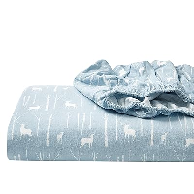 Eddie Bauer - Full Sheets, Cotton Flannel Bedding Set, Brushed For Extra Softness, Cozy Home Decor (Birch Forest, Full)