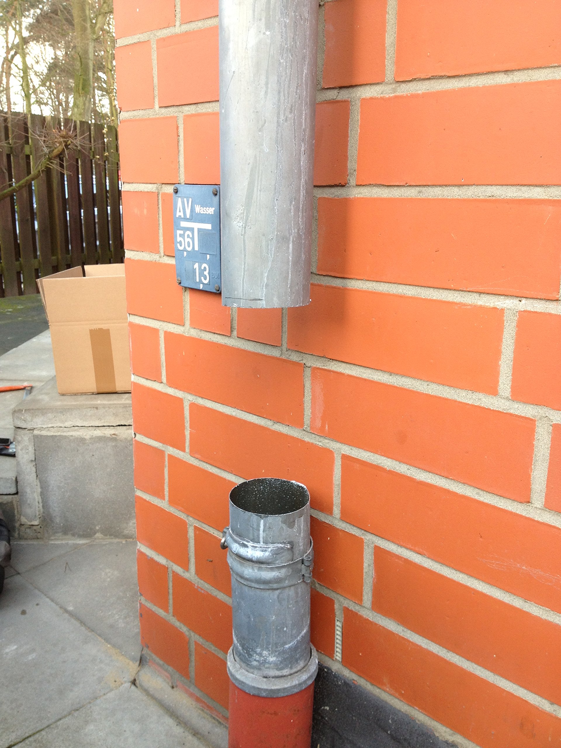 Fallrohrfilter von CurtMaxx | Effektiver Filter für Fallrohre - filtert Laub, Äste und Schmutz aus dem Fallrohr | Ø 100 mm, Zink