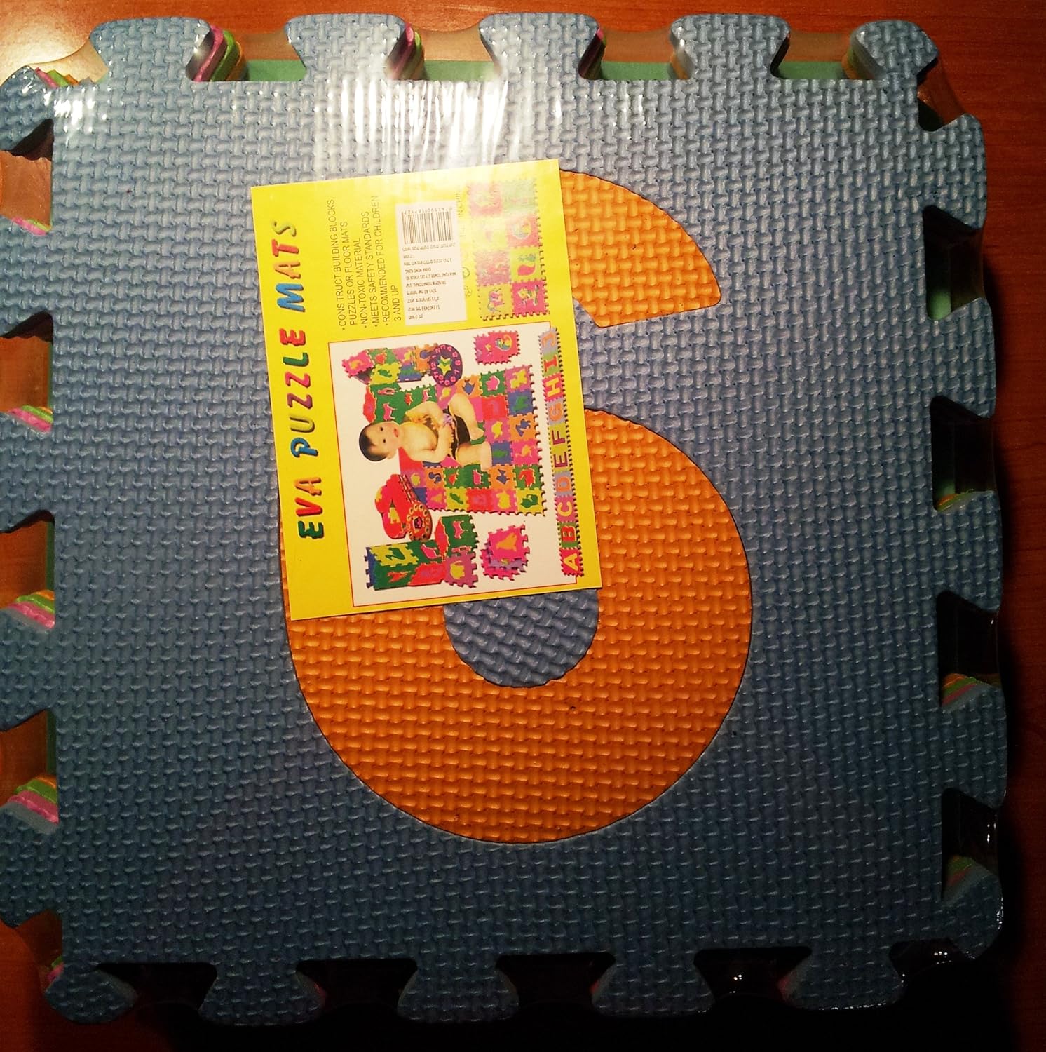Numbers Puzzle Learning Foam Mats (09) Each Tile 12" X