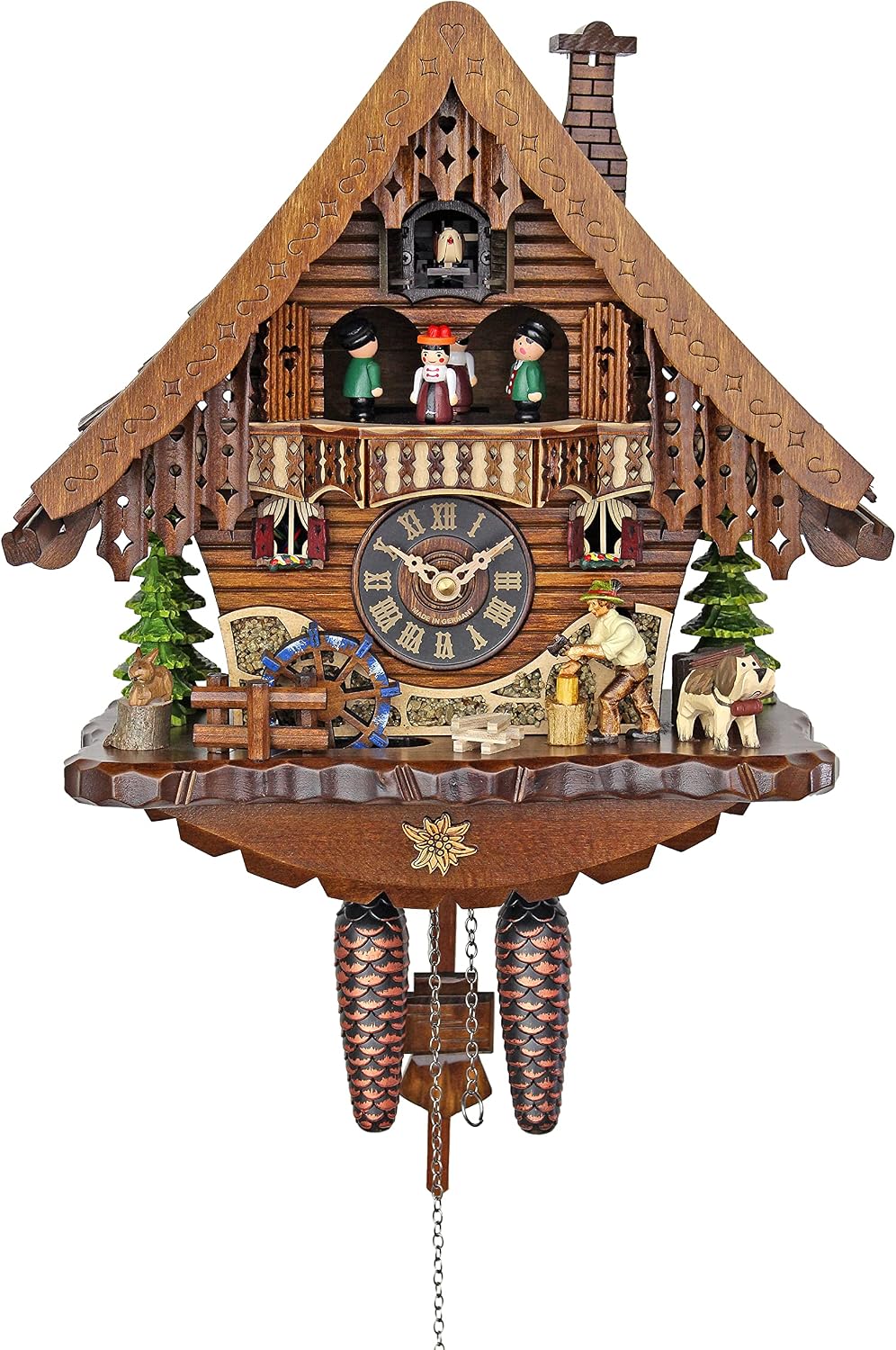 Engstler Quartz Cuckoo Clock - The Busy Woodchopper