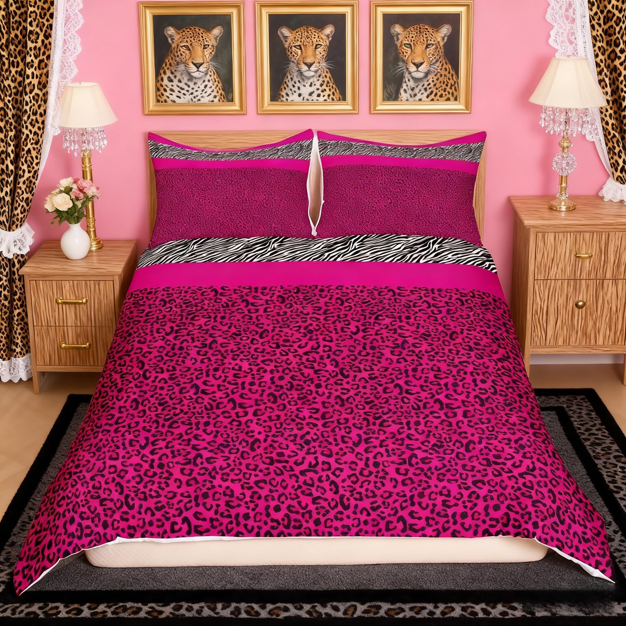 Housse de couette zèbre 3 pièces : Finis les draps dépareillés sur le lit double
