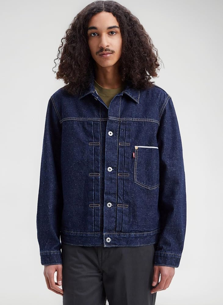 Levi's TYPE I TRUCKER DARK INDIGO WORN IN, ROLL UP SELVEDGE TRU, M