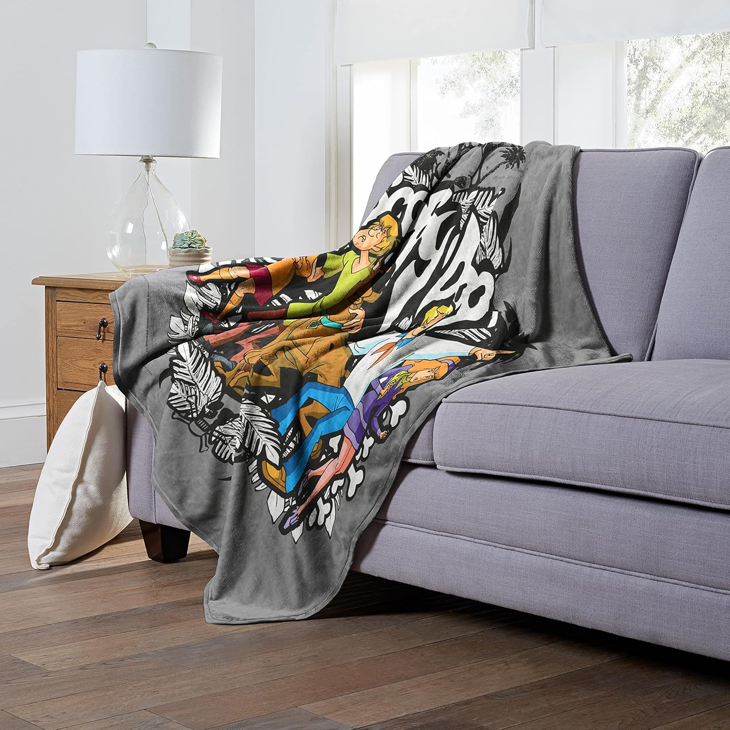 Northwest Scooby Doo Silk Touch Throw Blanket, 50" x 60", Mystery Incorporated
