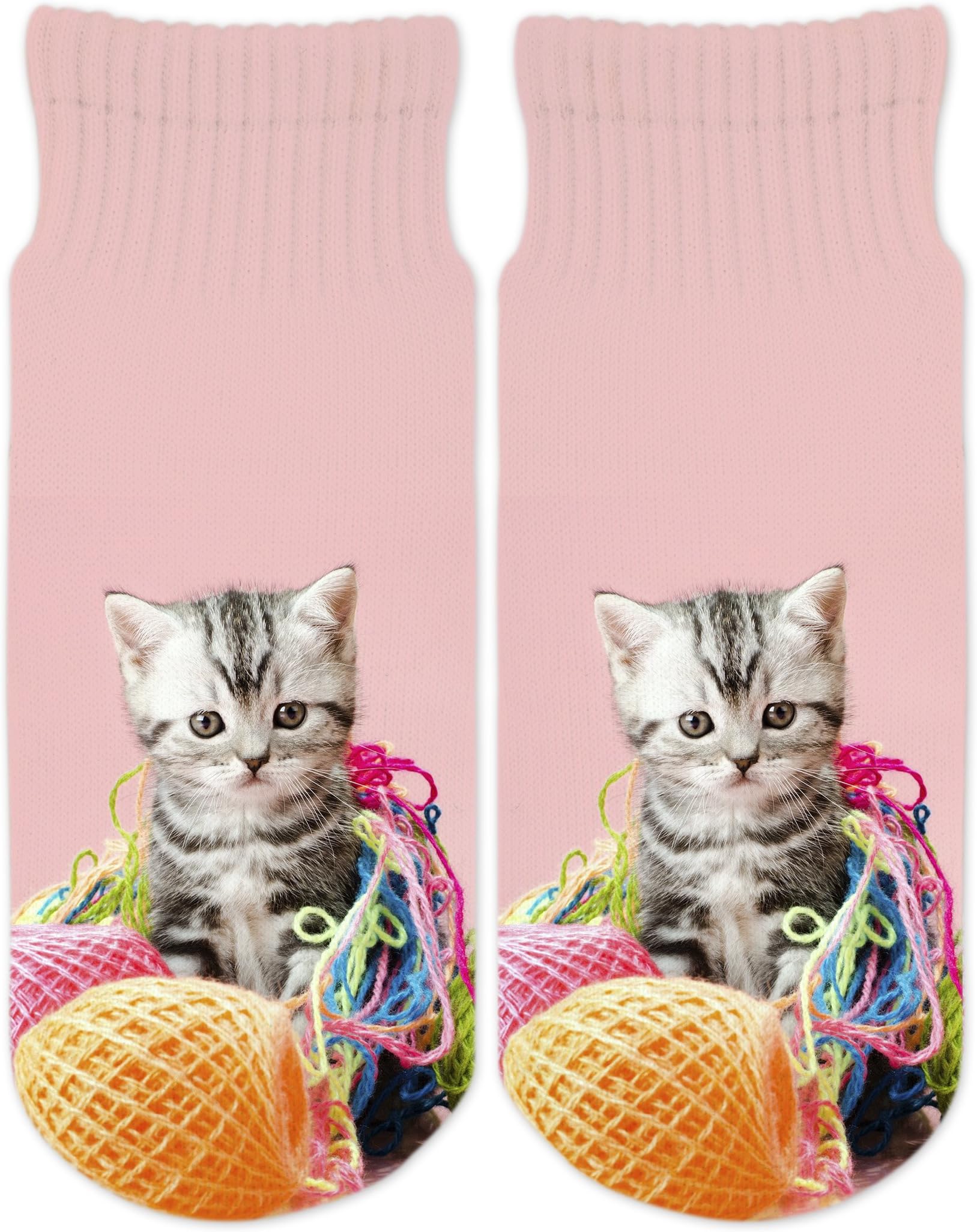 Sublime Designs Kids Ankle Socks - Kitten