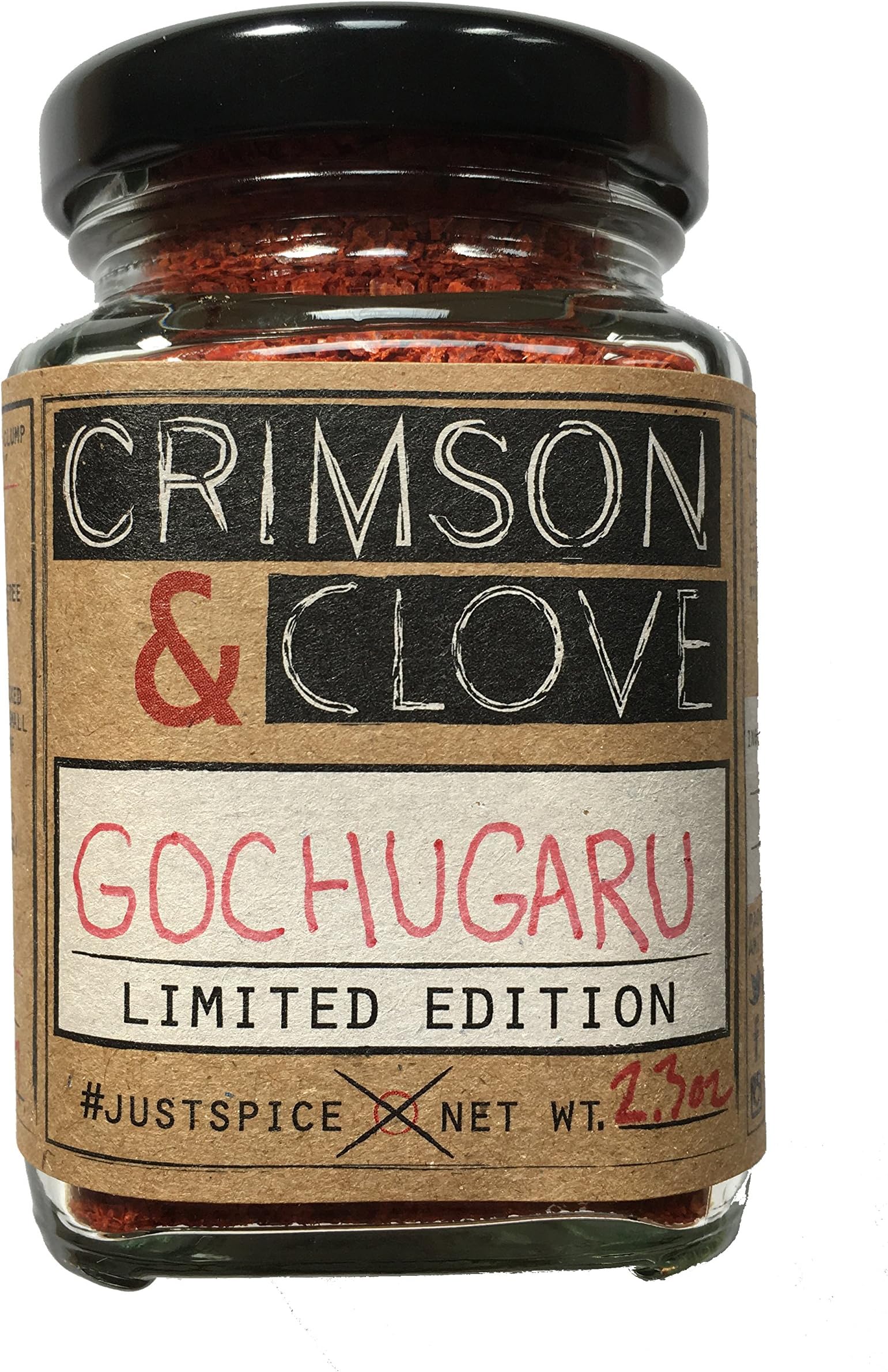All Natural Premium Gochugaru Korean Chili Flakes by Crimson and Clove (2.3 oz. glass spice jar)