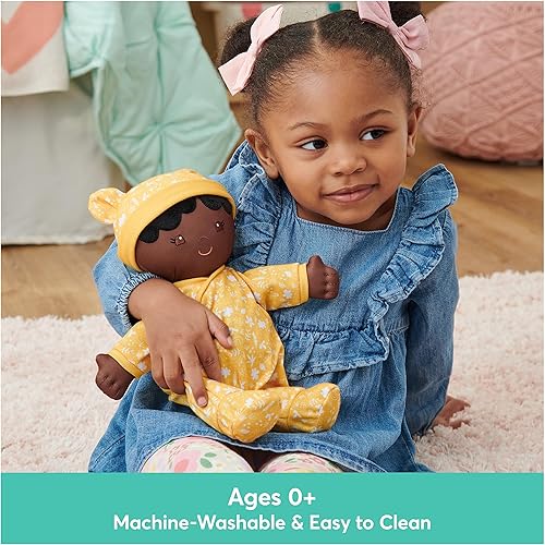 Miniatura 2 de GUND Muñeca de bebé sostenible, muñeca de peluche hecha de materiales reciclados, para bebés y recién nacidos, amarilla, 12"