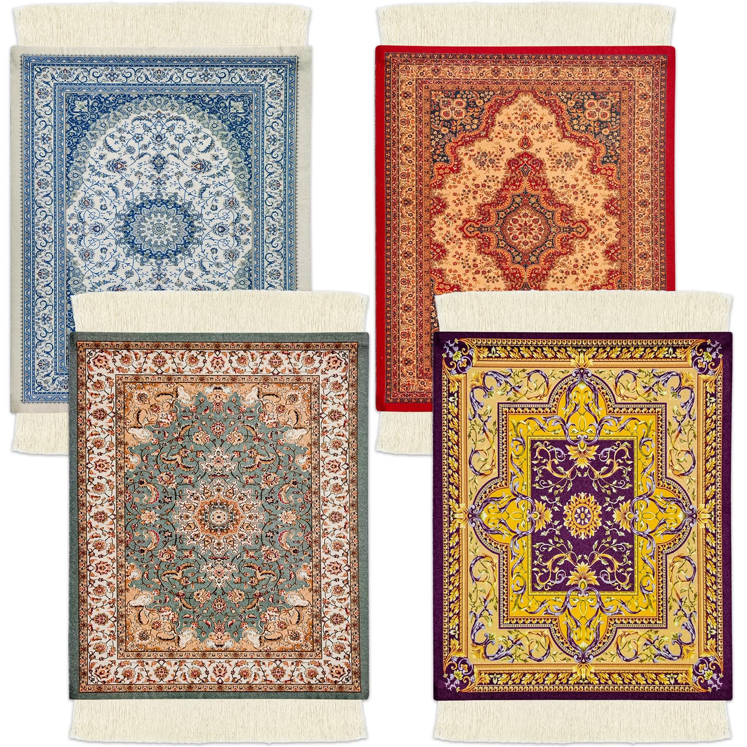 Amazon.com | Mini Rug Table Coasters Persian Carpet Style Drink