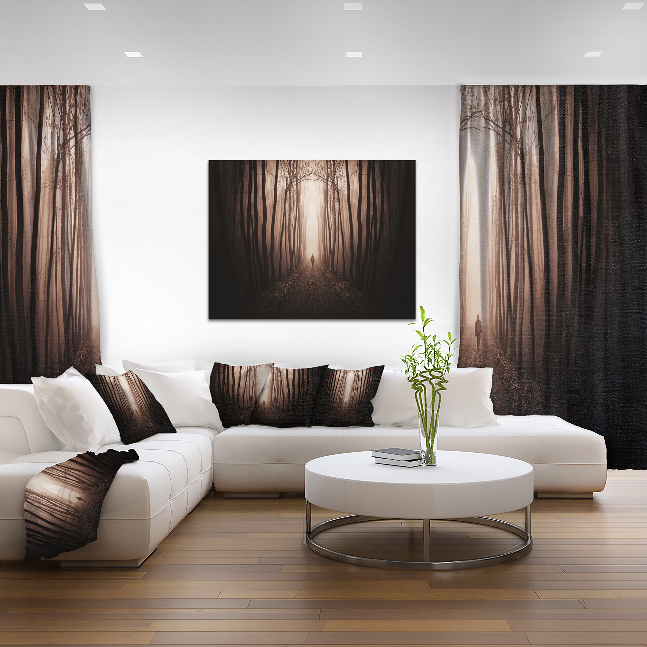 Amazon.com: Designart PT8481-20-12 Man in Surreal Forest with Fog