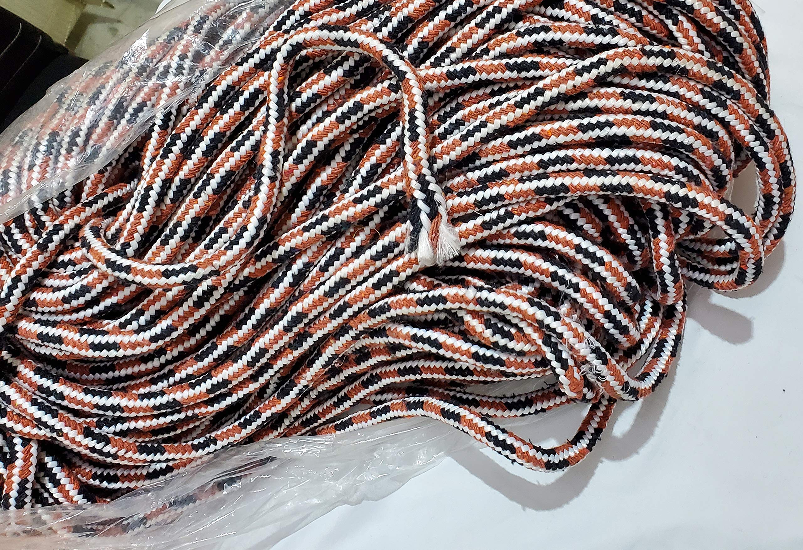 Pure Source India Cloth Line For Drying, Nylon Braided Cotton Rope, 20 Mtr (Multicolour) 3