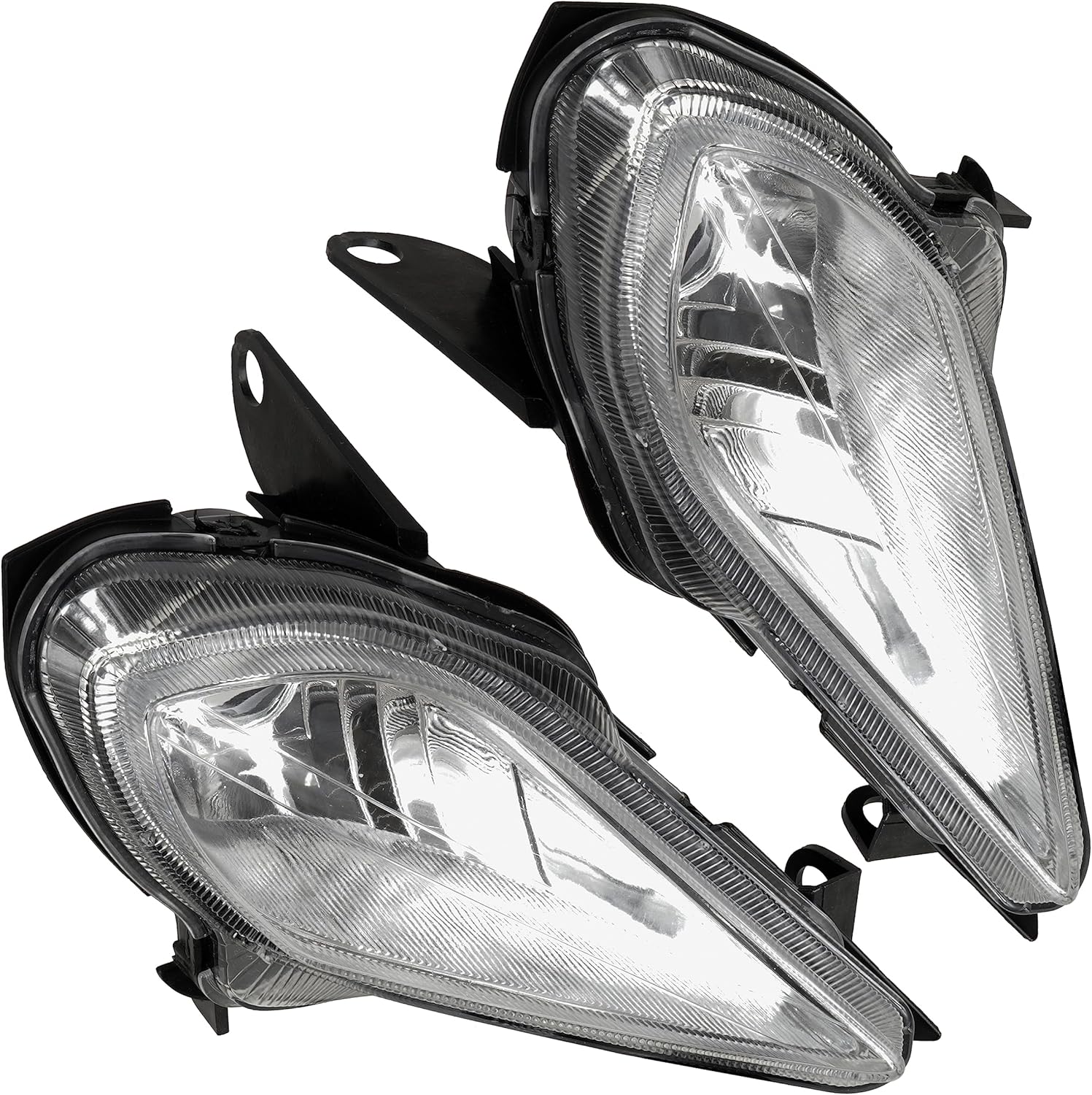 Caltric Left and Right HeadLight Housing Frame Compatible with Yamaha Raptor 350 YFM350 2004-2013