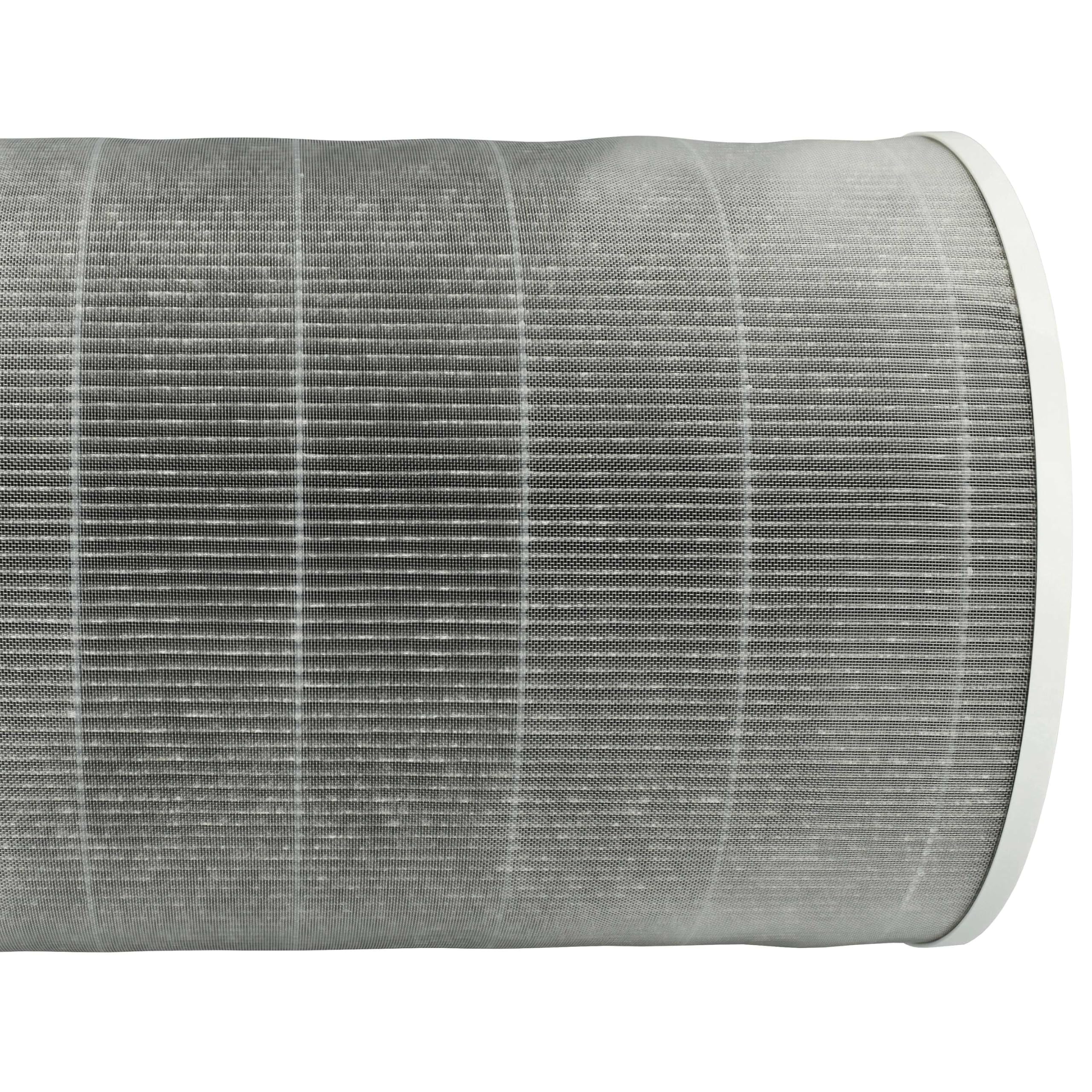 vhbw Filtro carbón activo compatible con Xiaomi Smart Air Purifier 4 Pro purificadores de aire - Filtro de aire H12 gris blanco