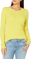 Amazon Essentials Women's Lightweight Cable Crewneck Sweater
