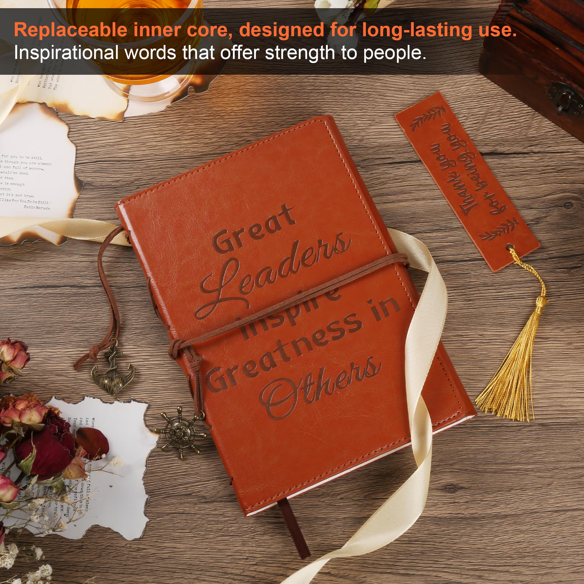 Zhitongda Cooles Dankeschön-Geschenk für Chef, Kollegen, Führungskräfte, Coach, Frauen und Männer, Tagebuch, Notizbücher, Wertschätzung, Abschiedsgeschenk für den Ruhestand