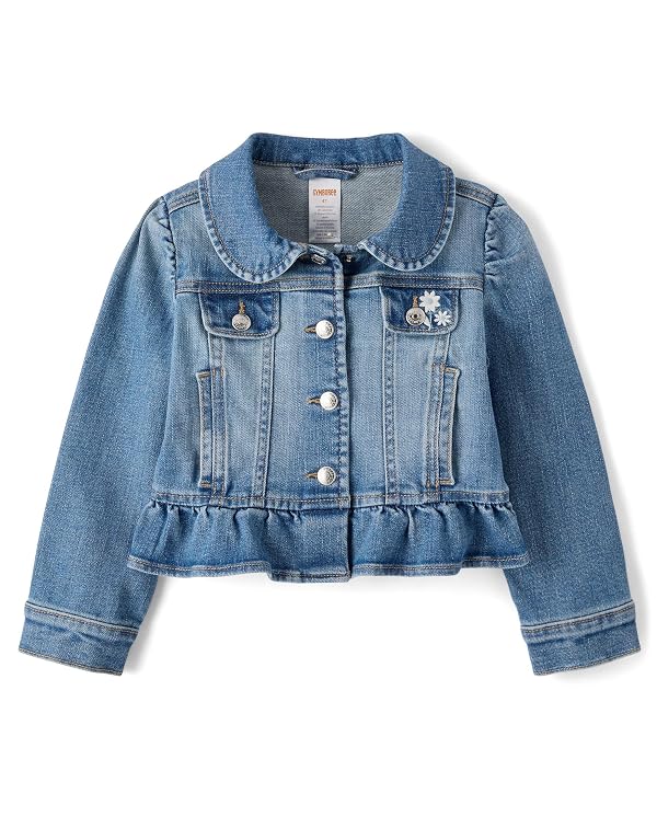 Gymboree,Girls,and Toddler Embroidered Denim Jackets,Rory Wash,4 Years by Gymboree - Used condition - US$39.78